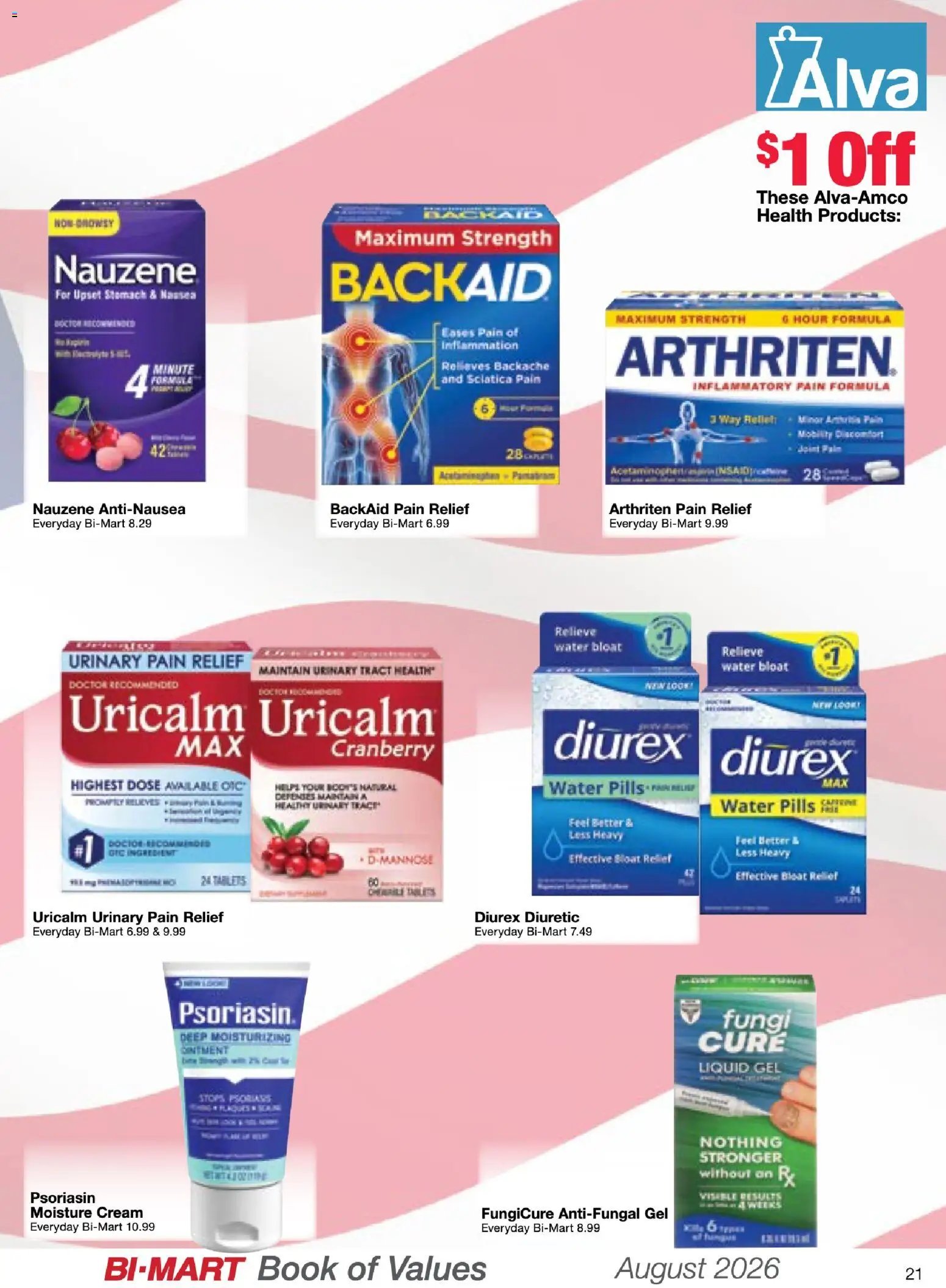 Bi-Mart August Health & Beauty Book of Values