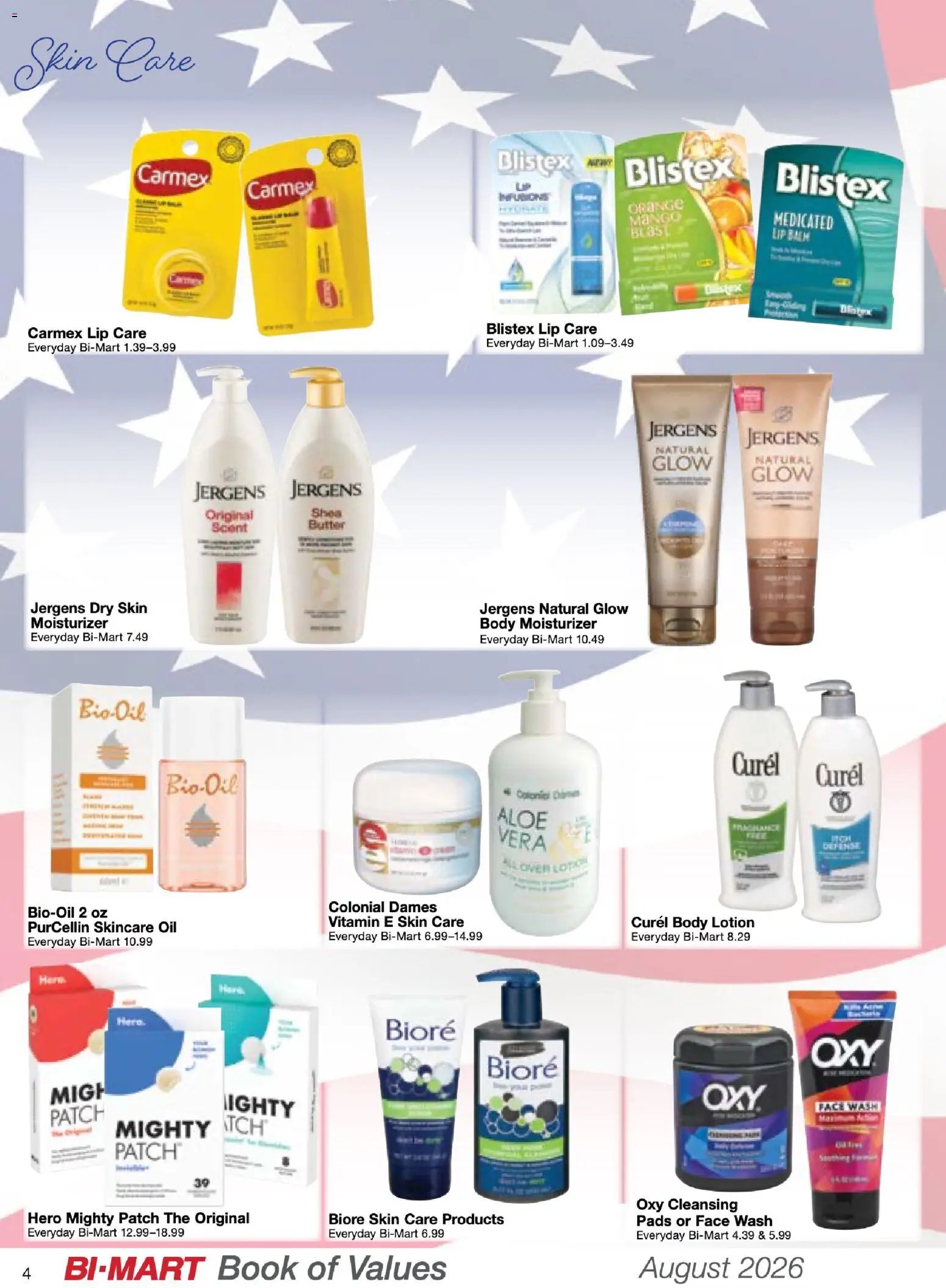 Bi-Mart August Health & Beauty Book of Values