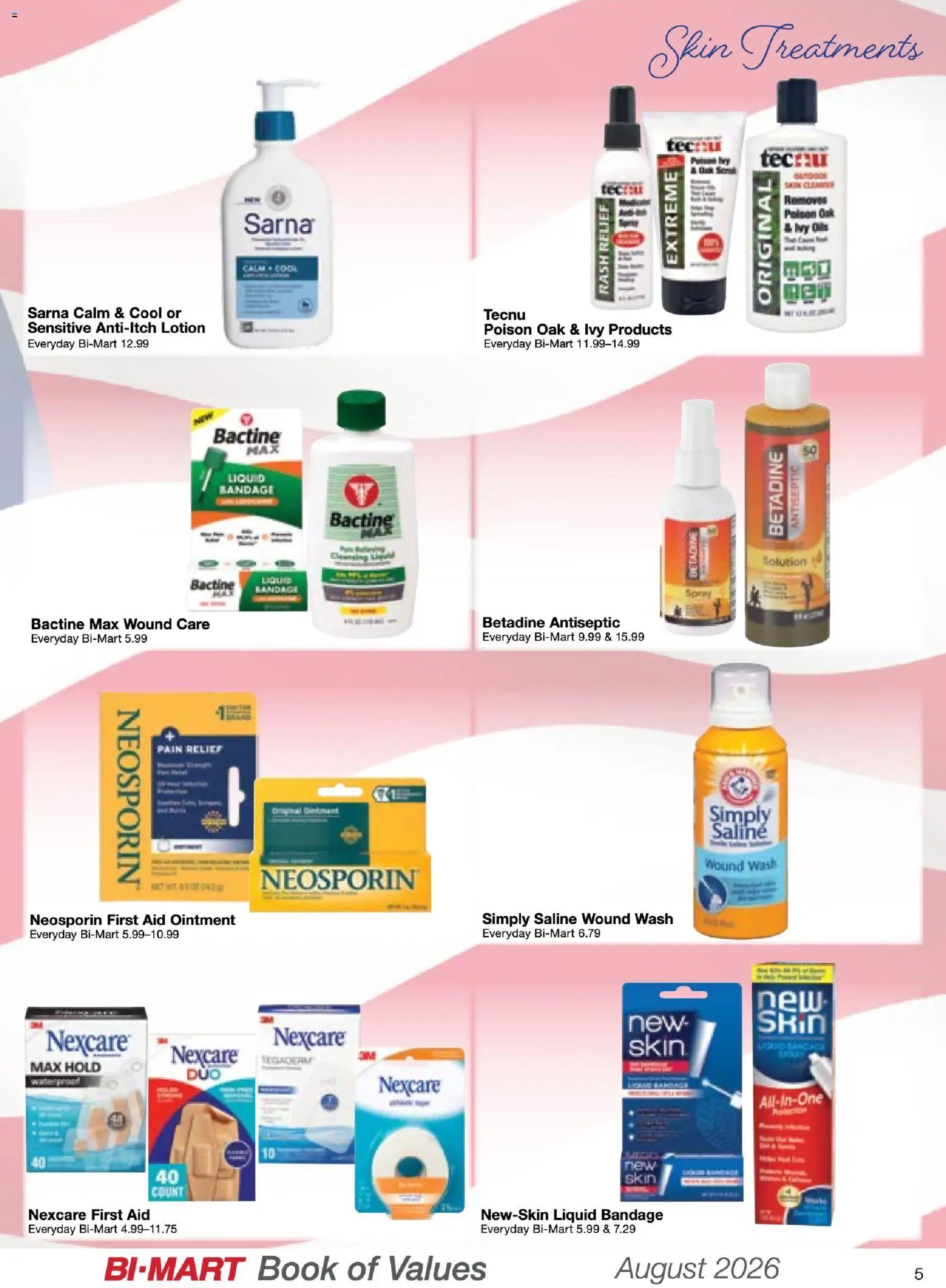 Bi-Mart August Health & Beauty Book of Values