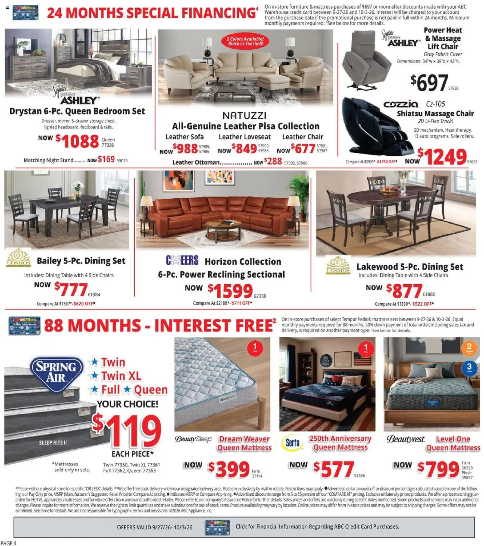 ABC Warehouse - Leaflet