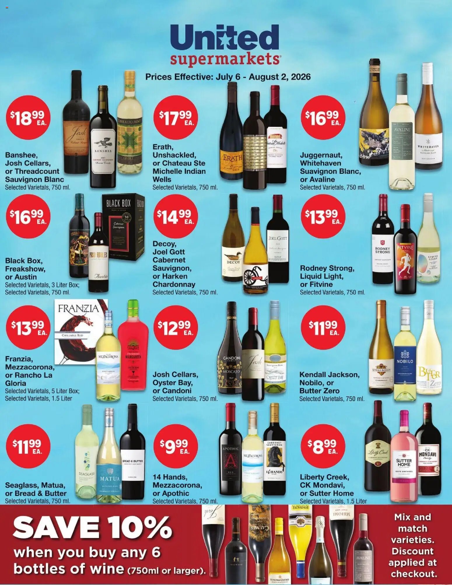 United Supermarkets Alcohol Flyer