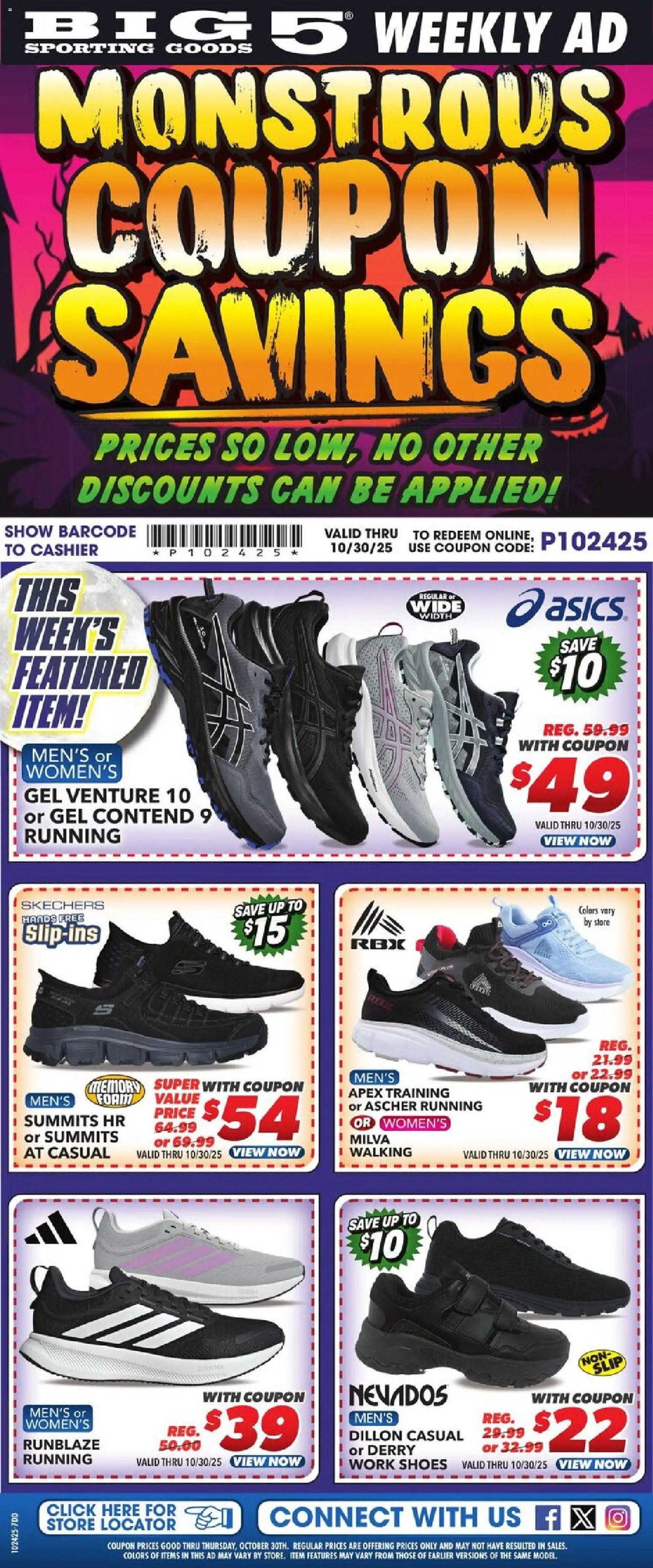 Big 5 Sporting Goods Weekly Ad (2025-10-24 - 2025-10-30) | 1