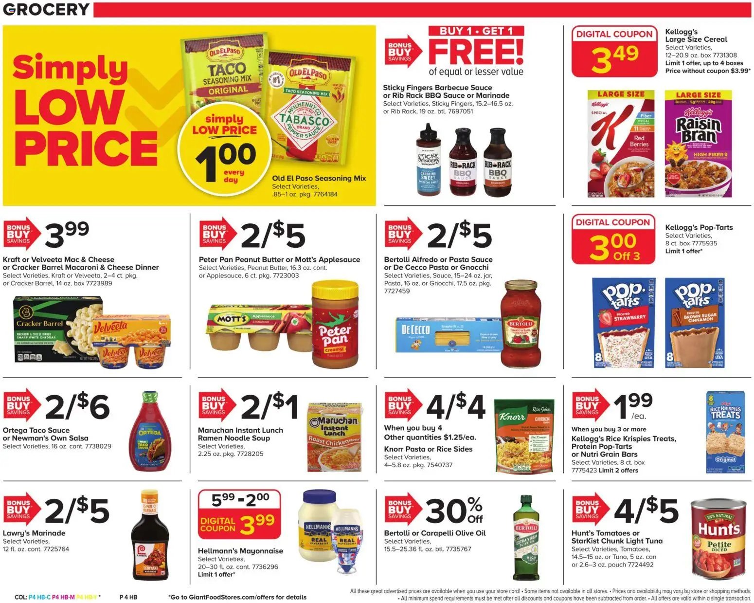 Giant Weekly Ad