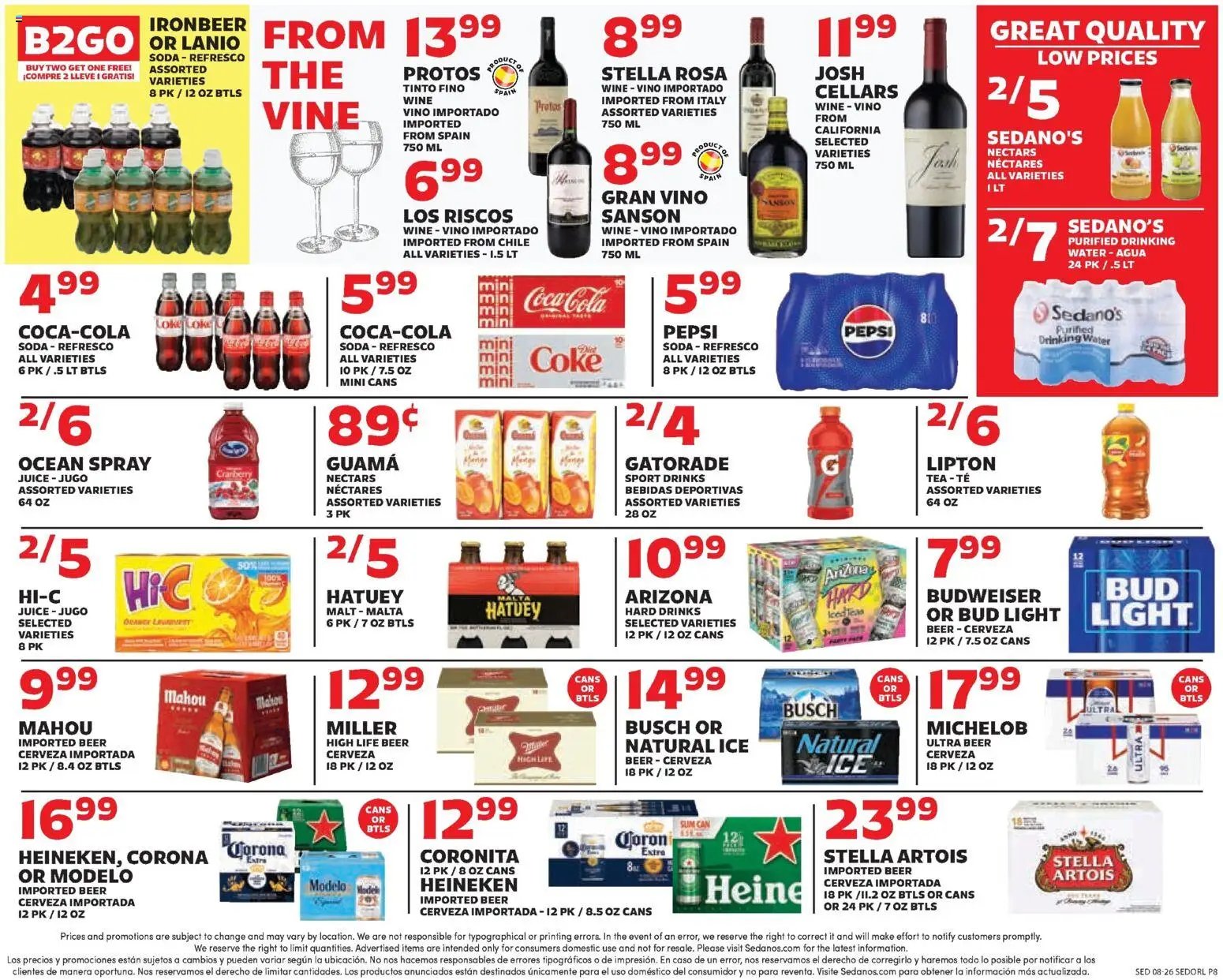 Sedano's Weekly Ad