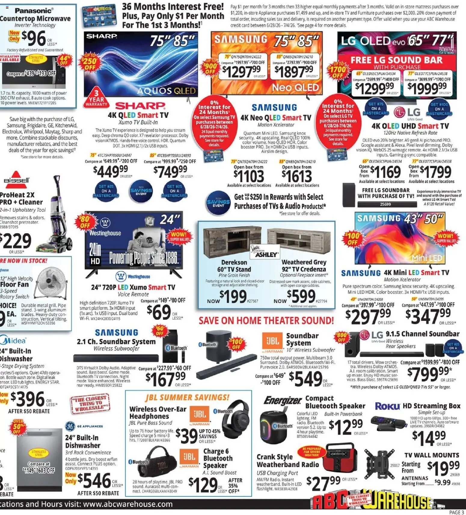 ABC Warehouse Weekly Ad