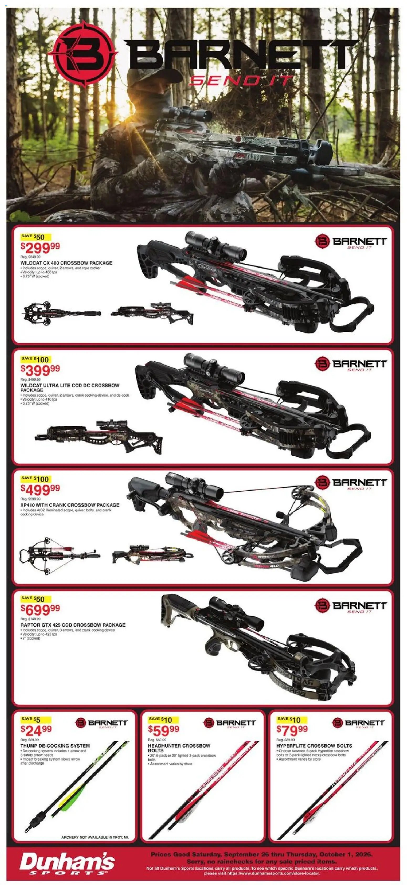 Dunham's Sports Weekly Ad