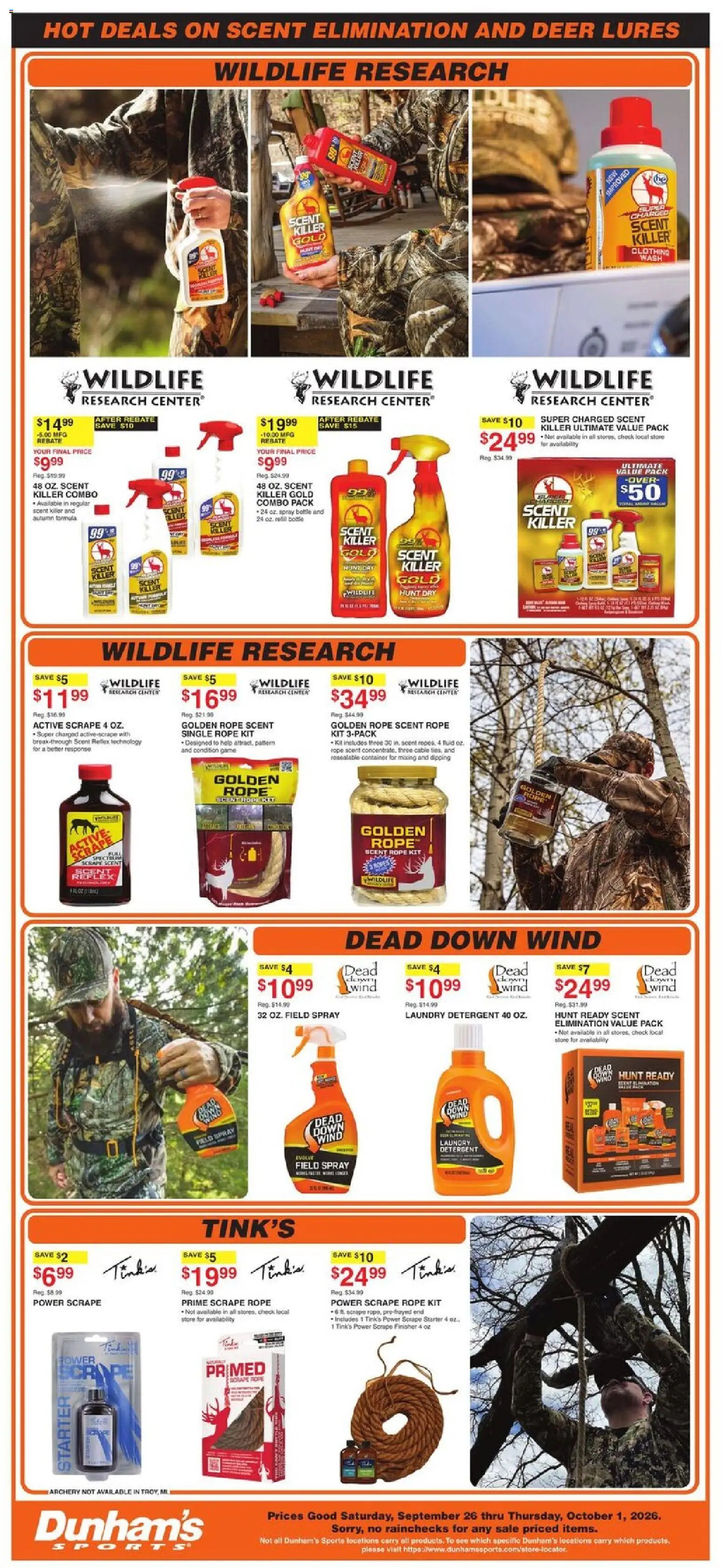 Dunham's Sports Weekly Ad
