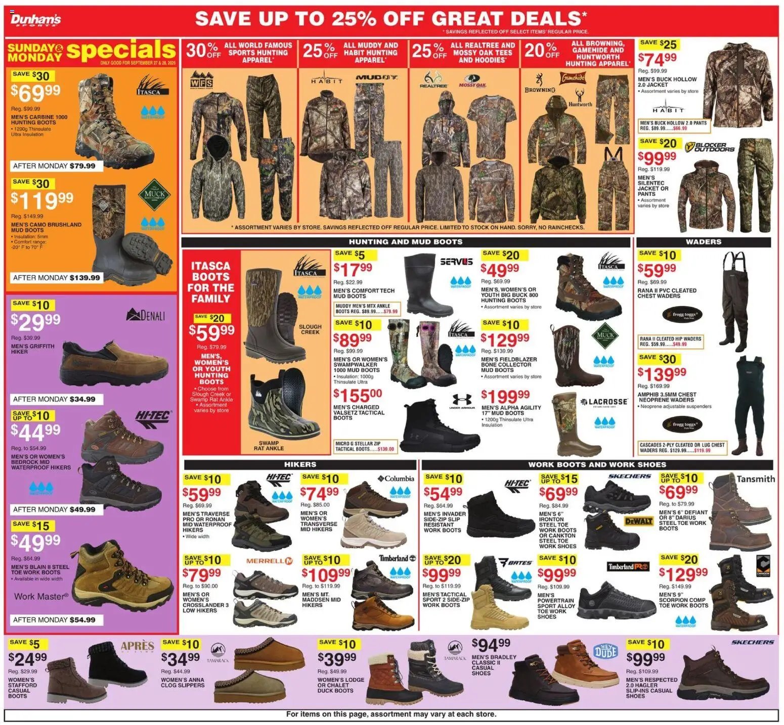 Dunham's Sports Weekly Ad