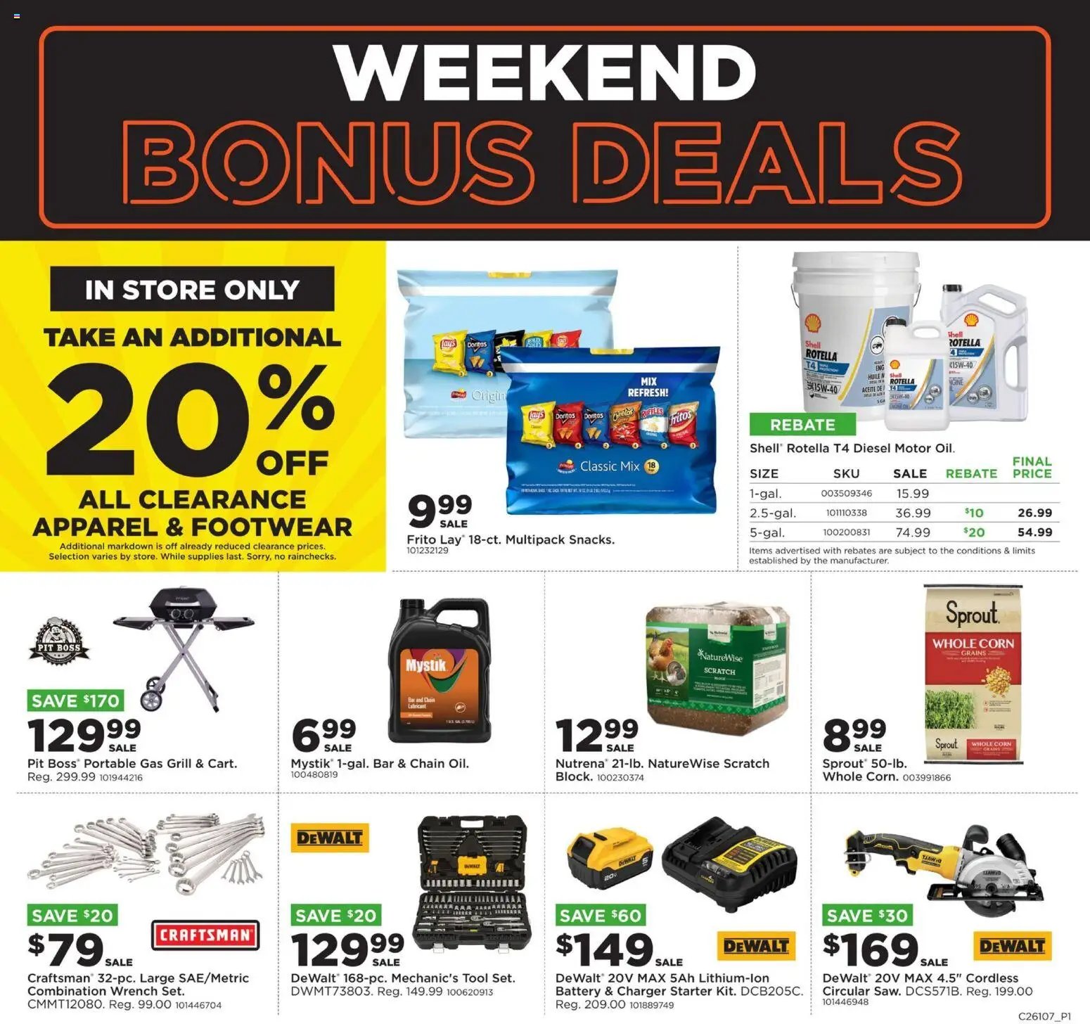 Mills Fleet Farm Weekend Bonus