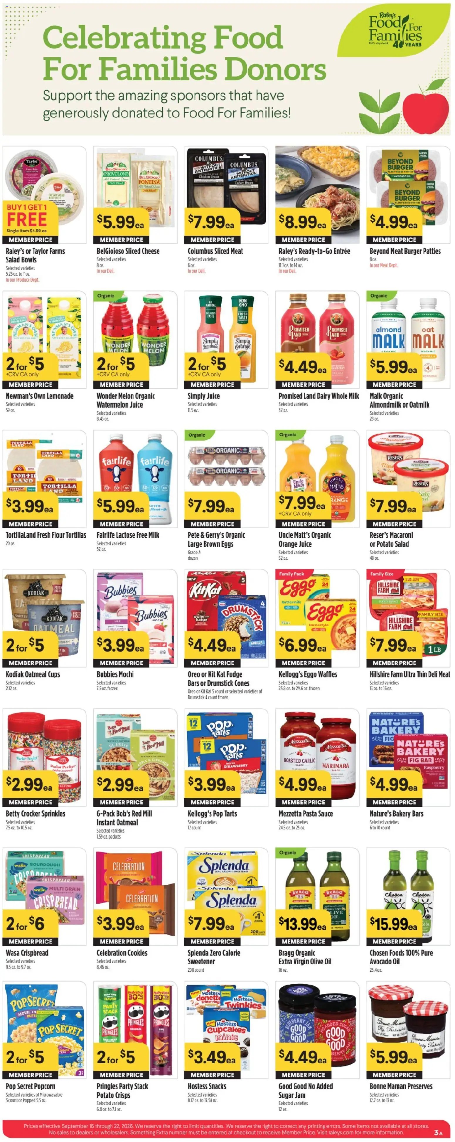 Raley's - Raley's Weekly Ad 9/16-9/22