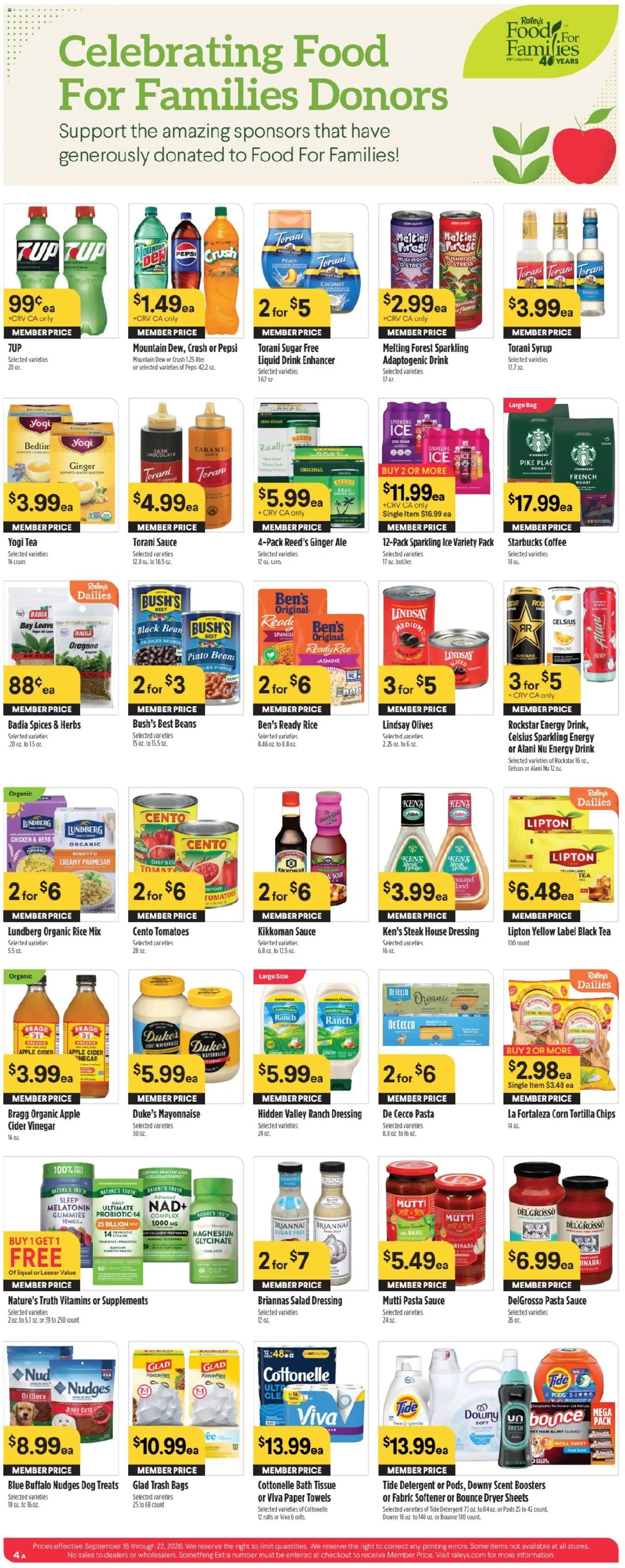 Raley's - Raley's Weekly Ad 9/16-9/22