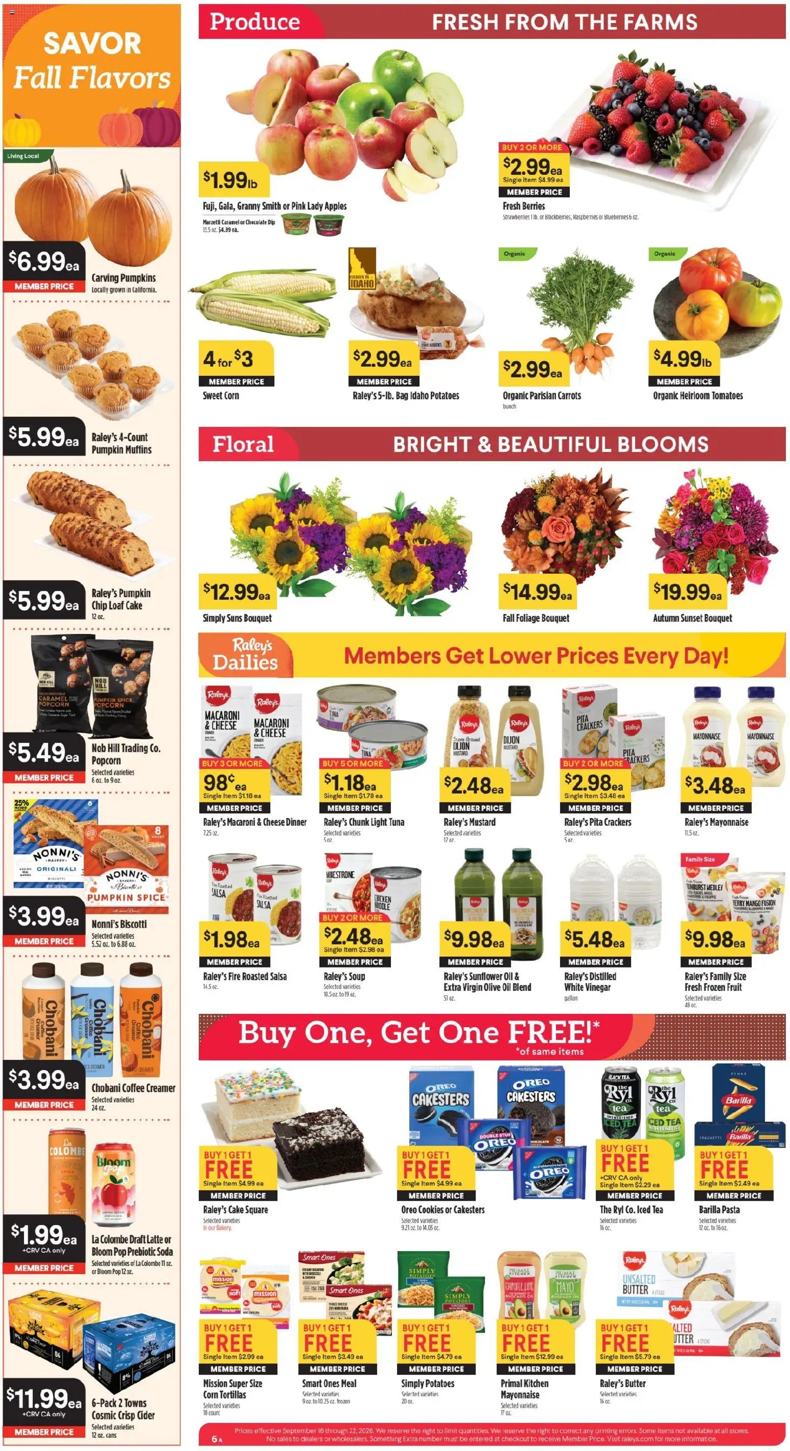 Raley's - Raley's Weekly Ad 9/16-9/22