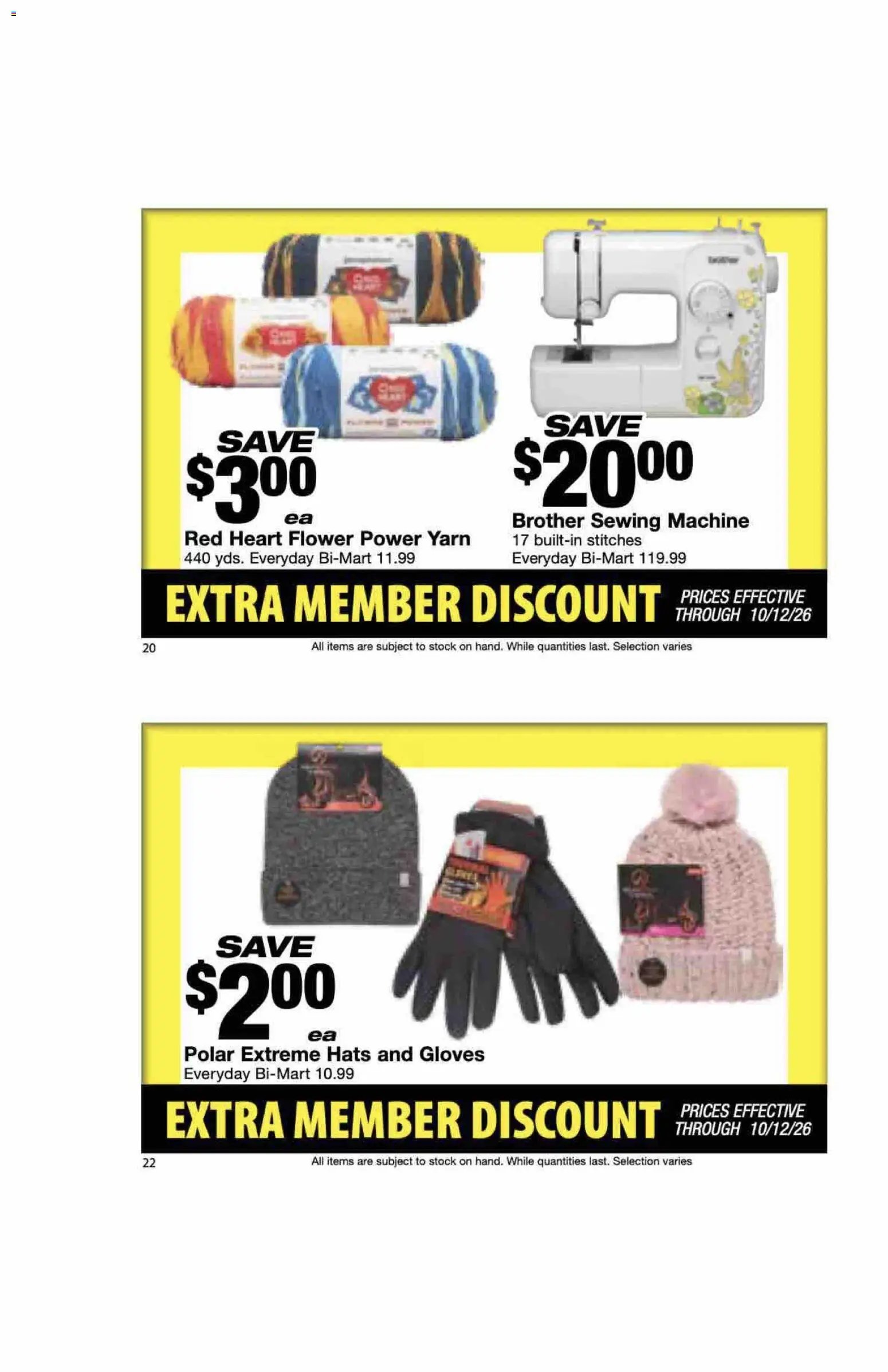 Bi-Mart Extra Member Discount Book