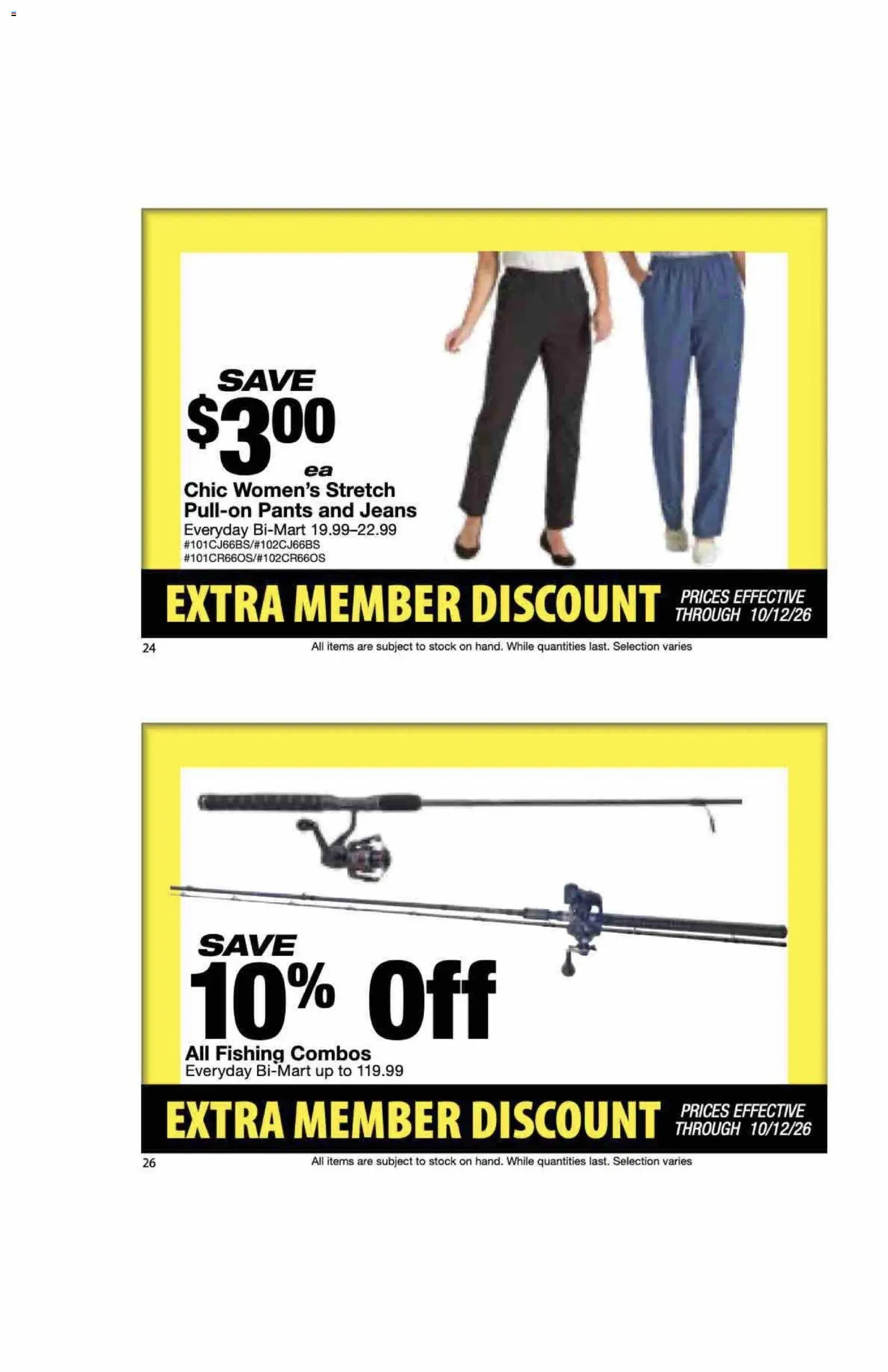 Bi-Mart Extra Member Discount Book