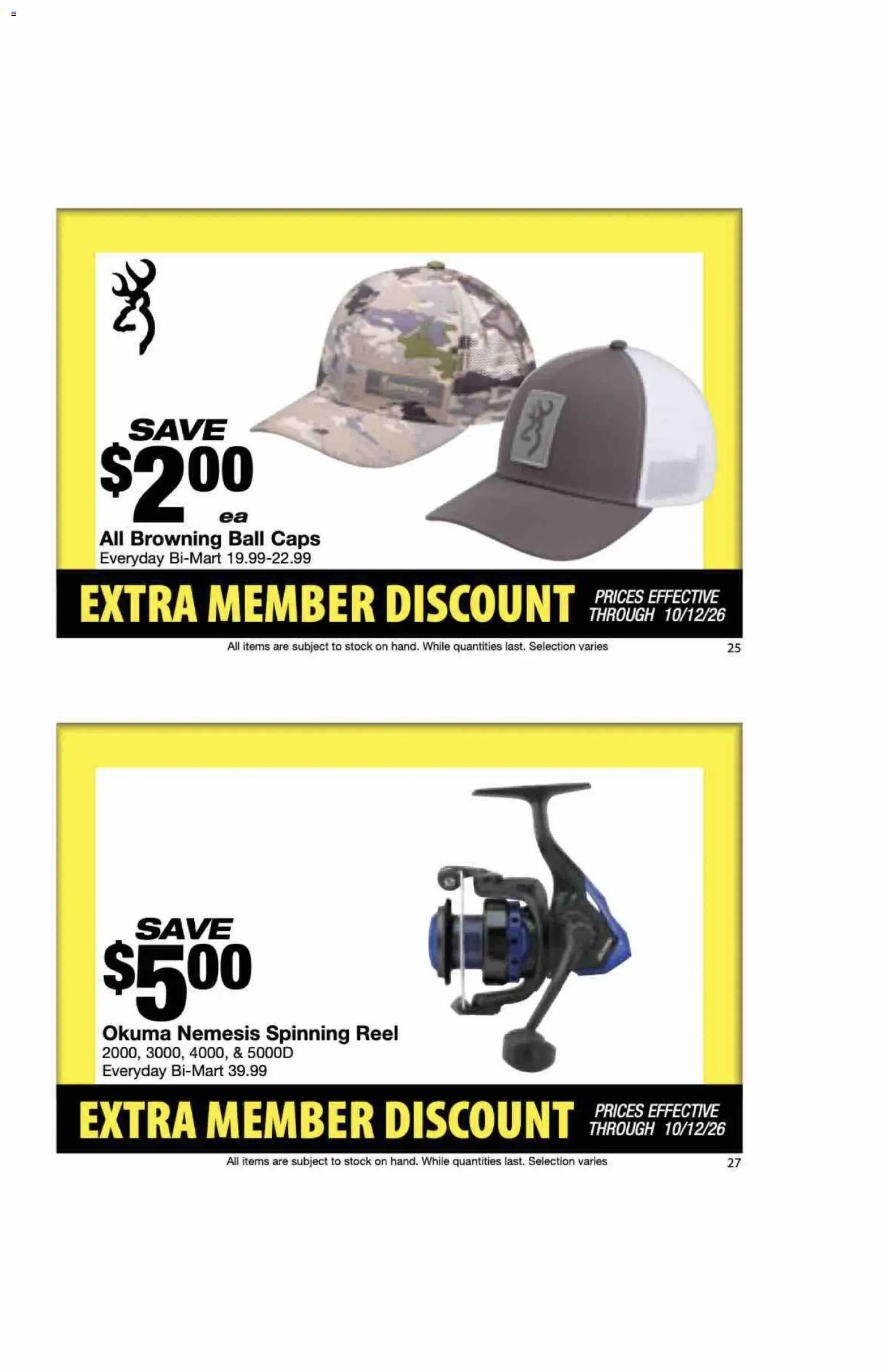 Bi-Mart Extra Member Discount Book