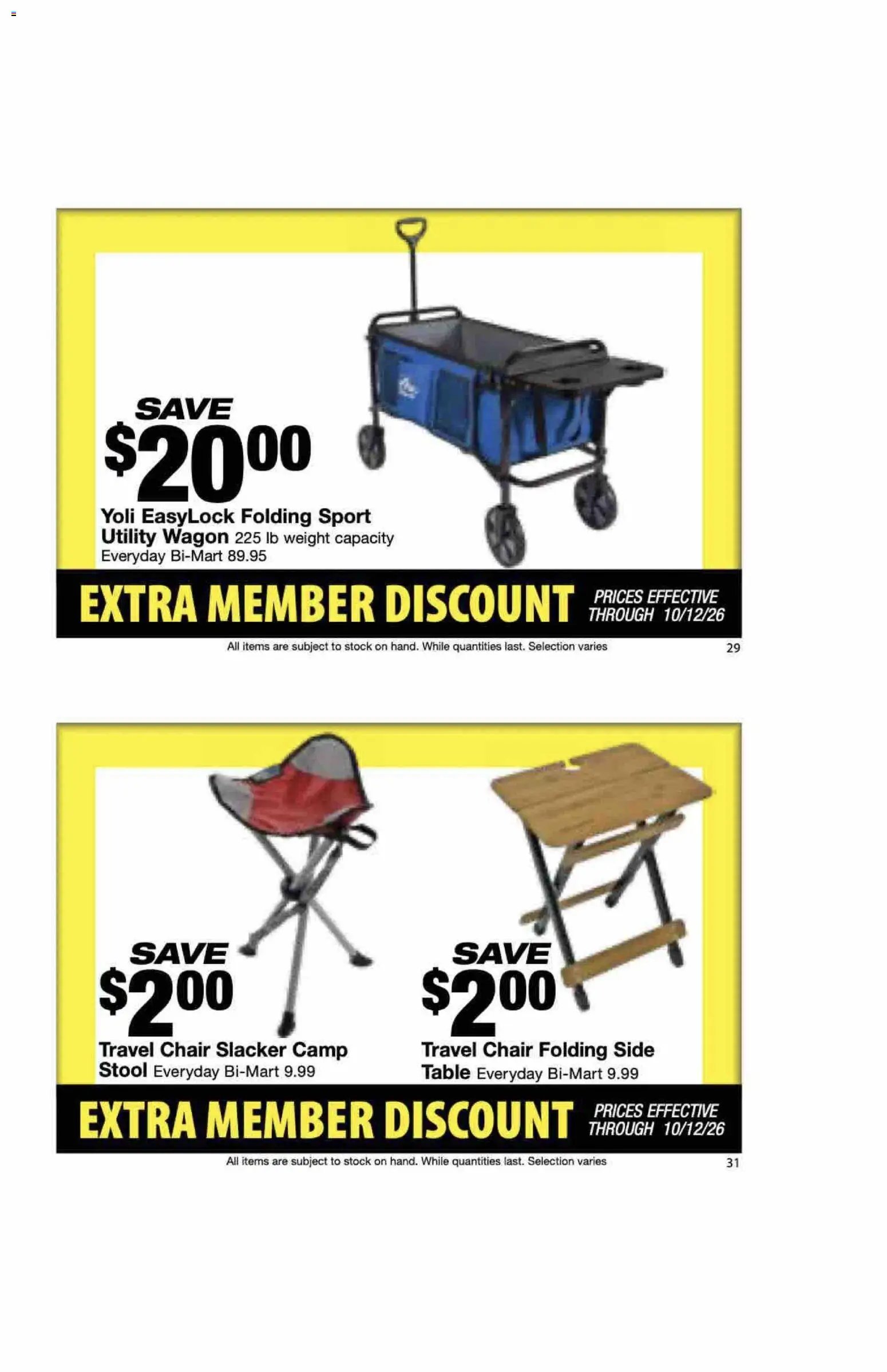 Bi-Mart Extra Member Discount Book