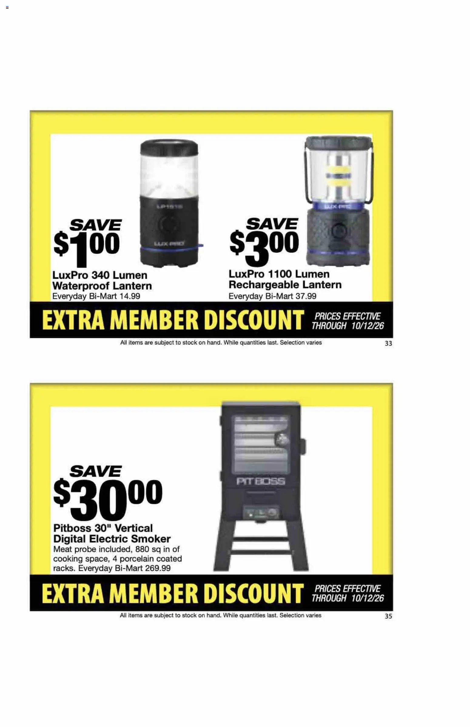 Bi-Mart Extra Member Discount Book