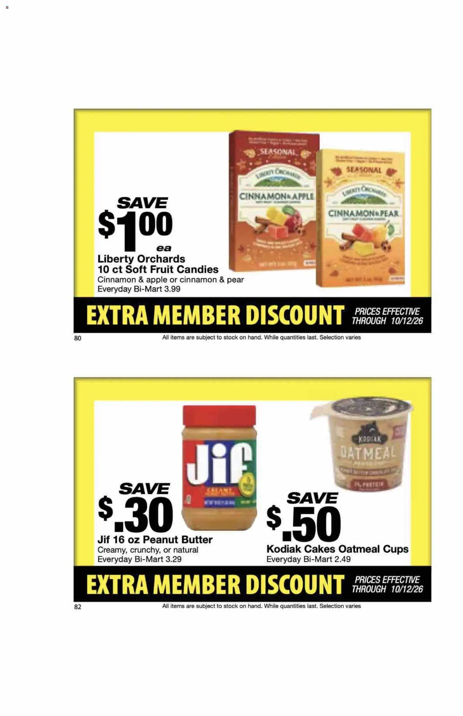 Bi-Mart Extra Member Discount Book