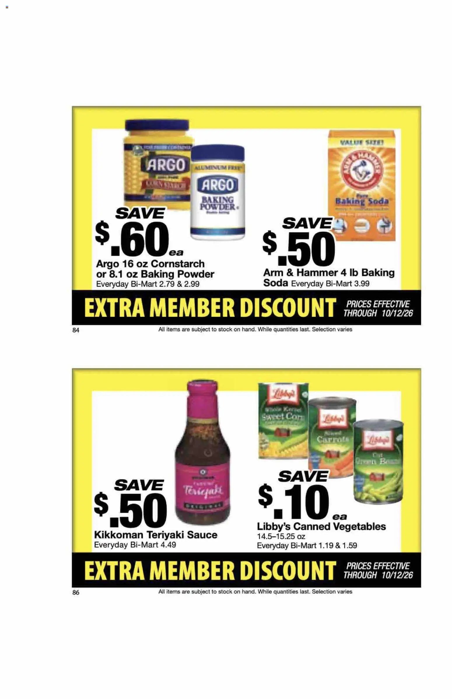 Bi-Mart Extra Member Discount Book