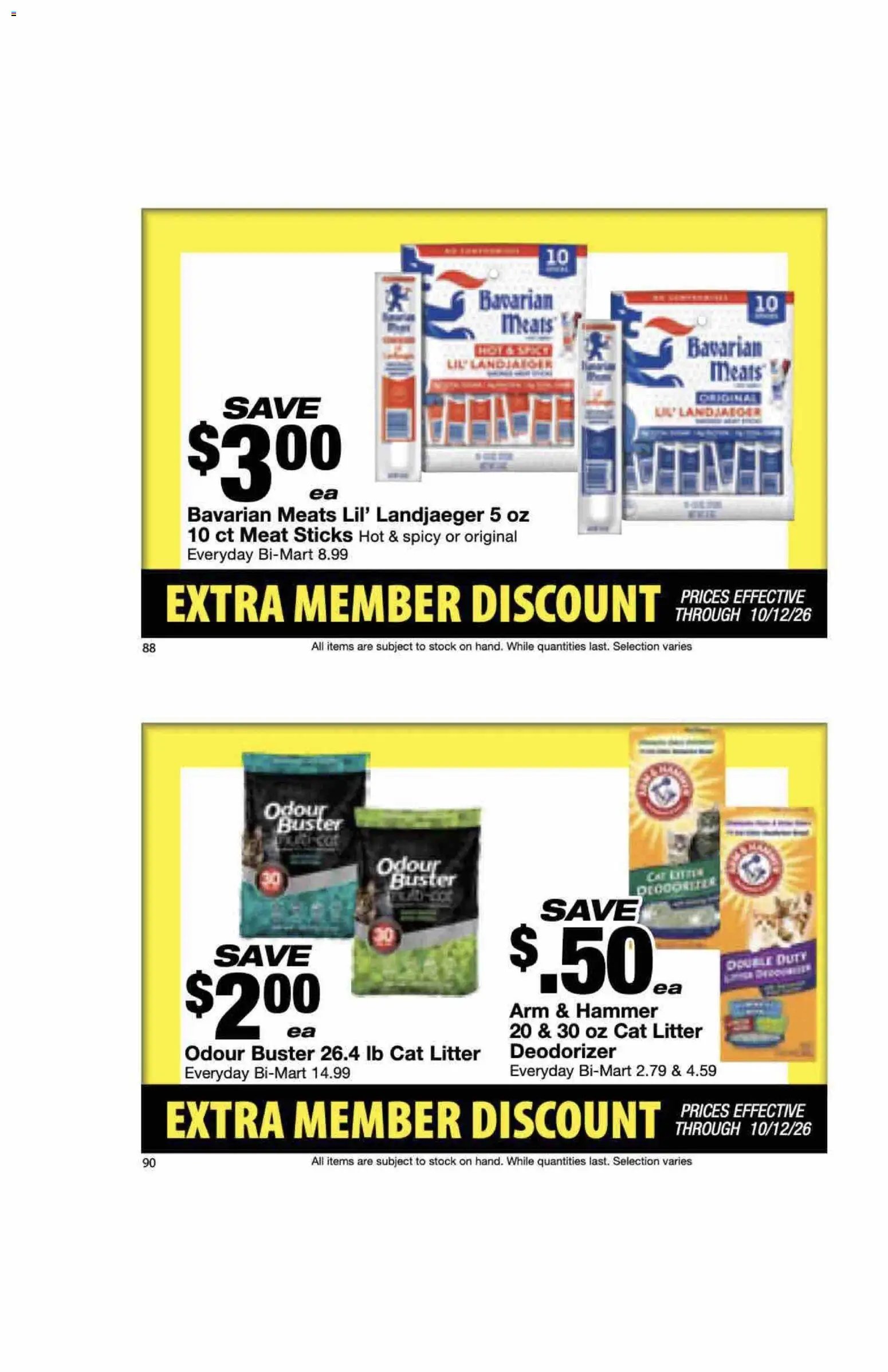 Bi-Mart Extra Member Discount Book