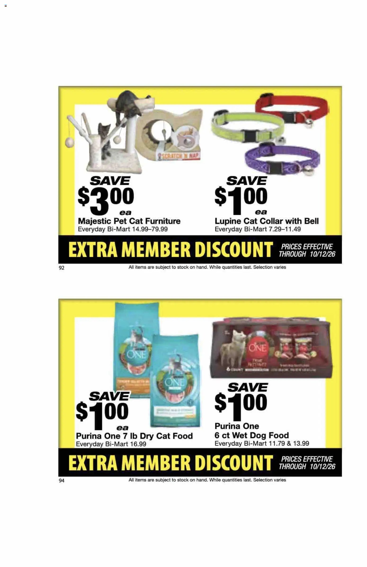 Bi-Mart Extra Member Discount Book