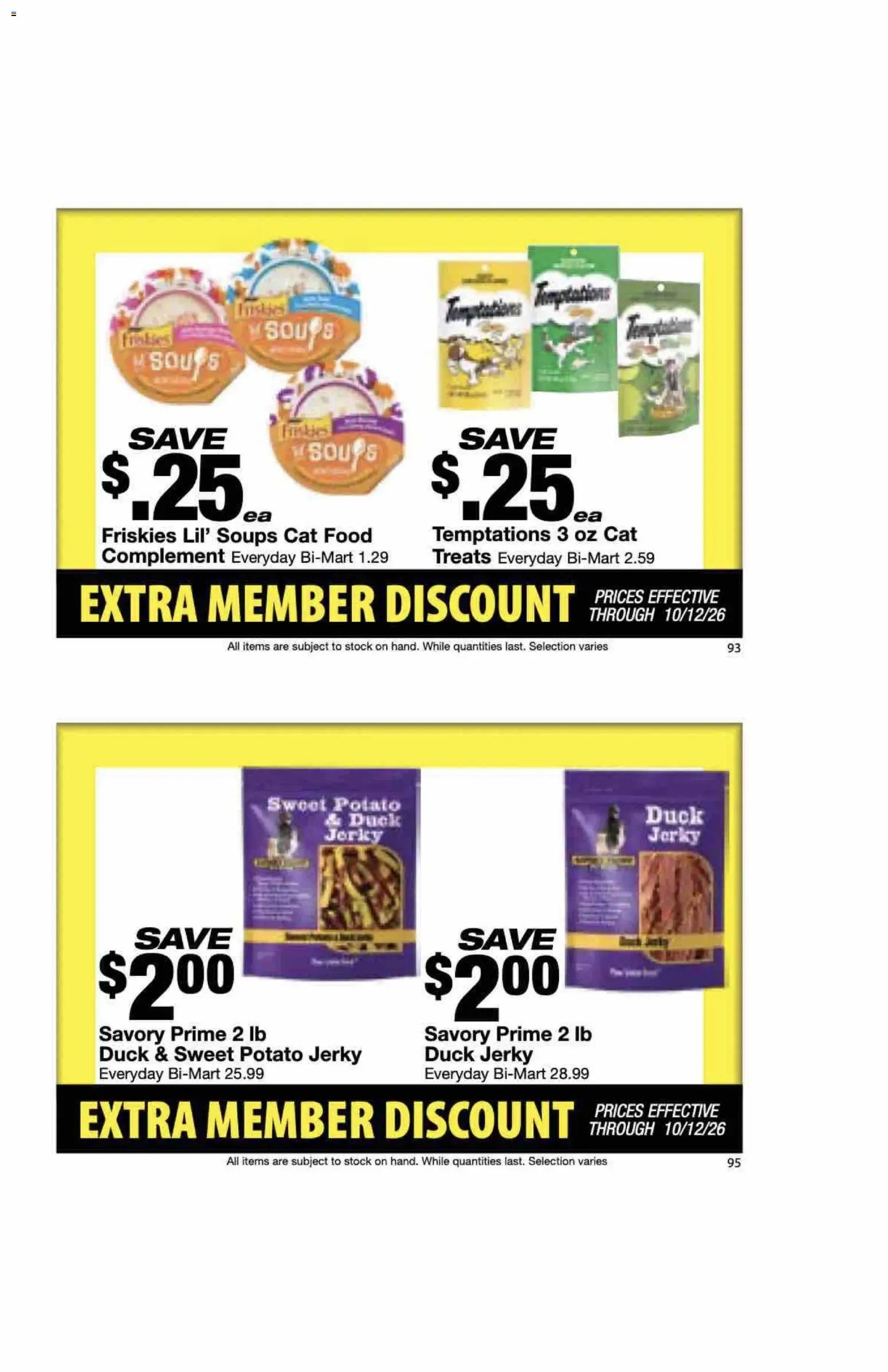 Bi-Mart Extra Member Discount Book