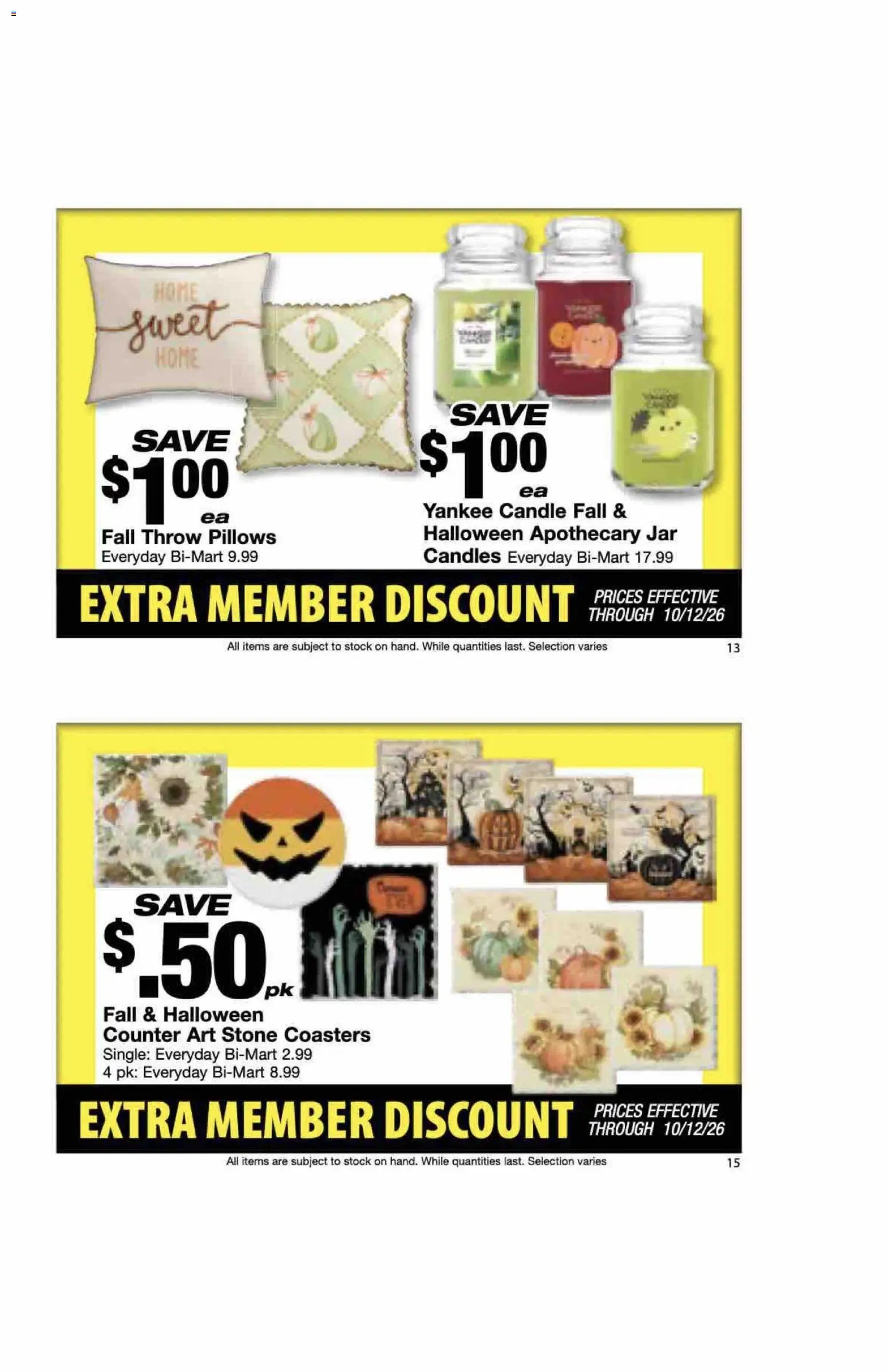Bi-Mart Extra Member Discount Book