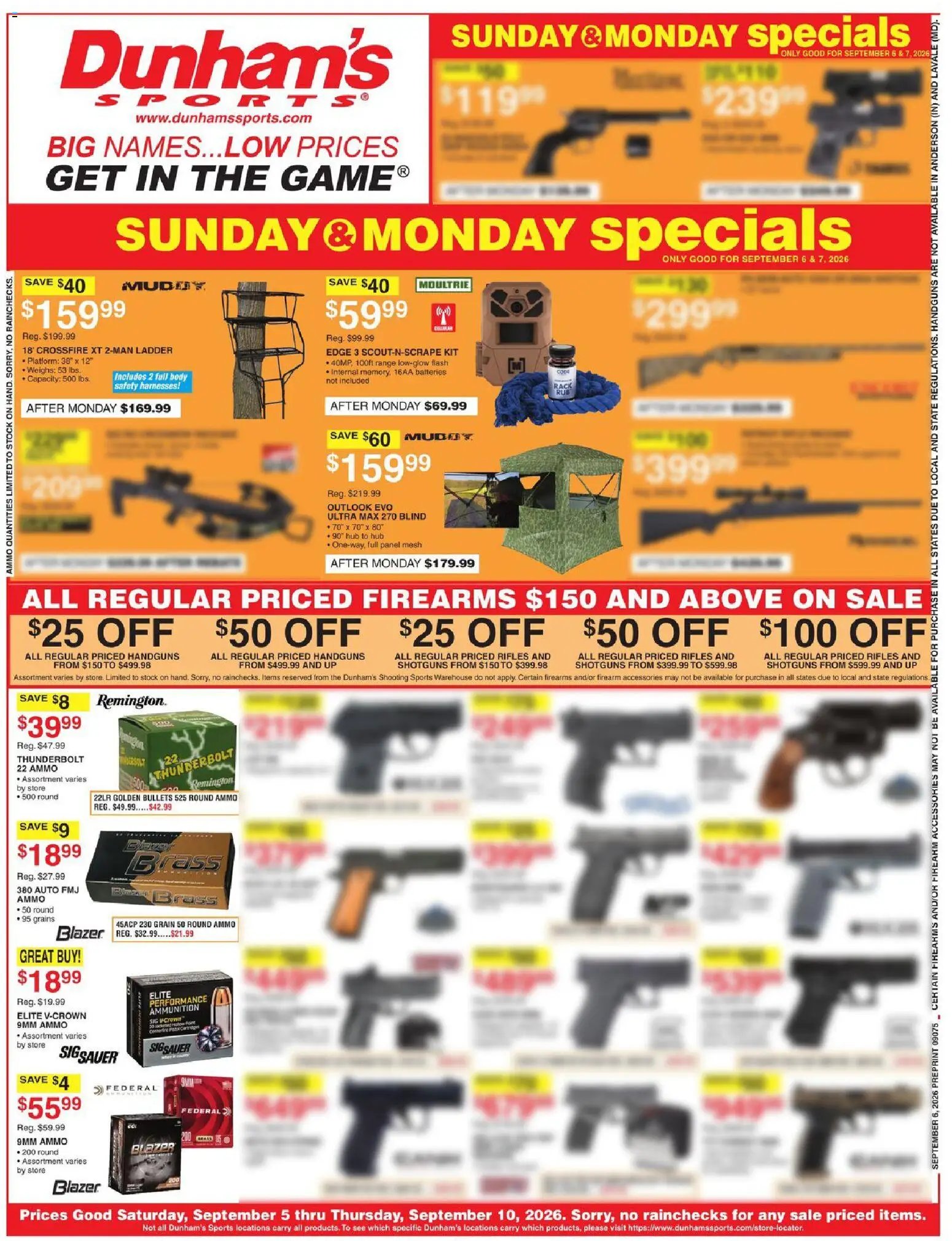 Dunham's Sports Weekly Ad