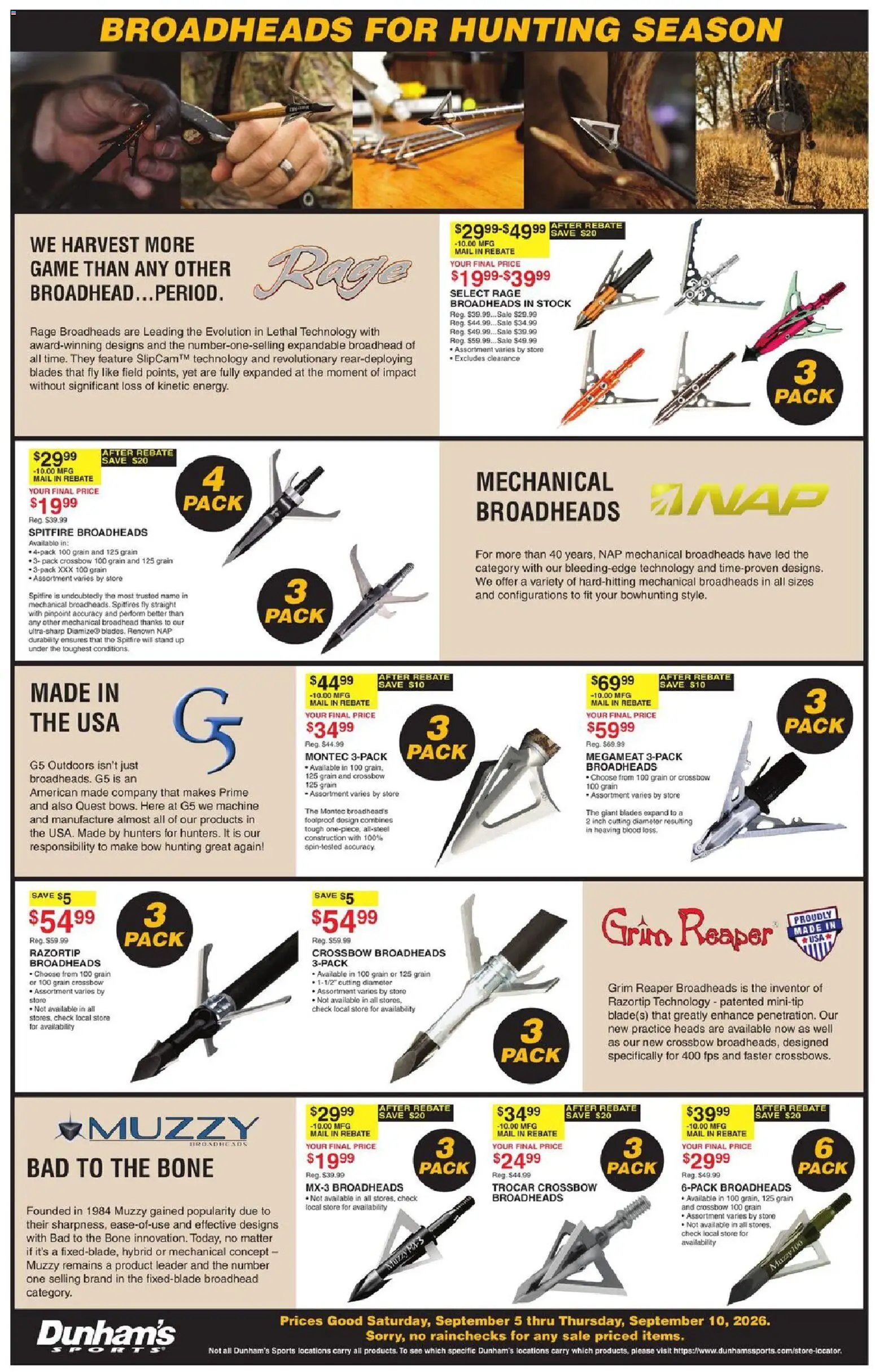 Dunham's Sports Weekly Ad