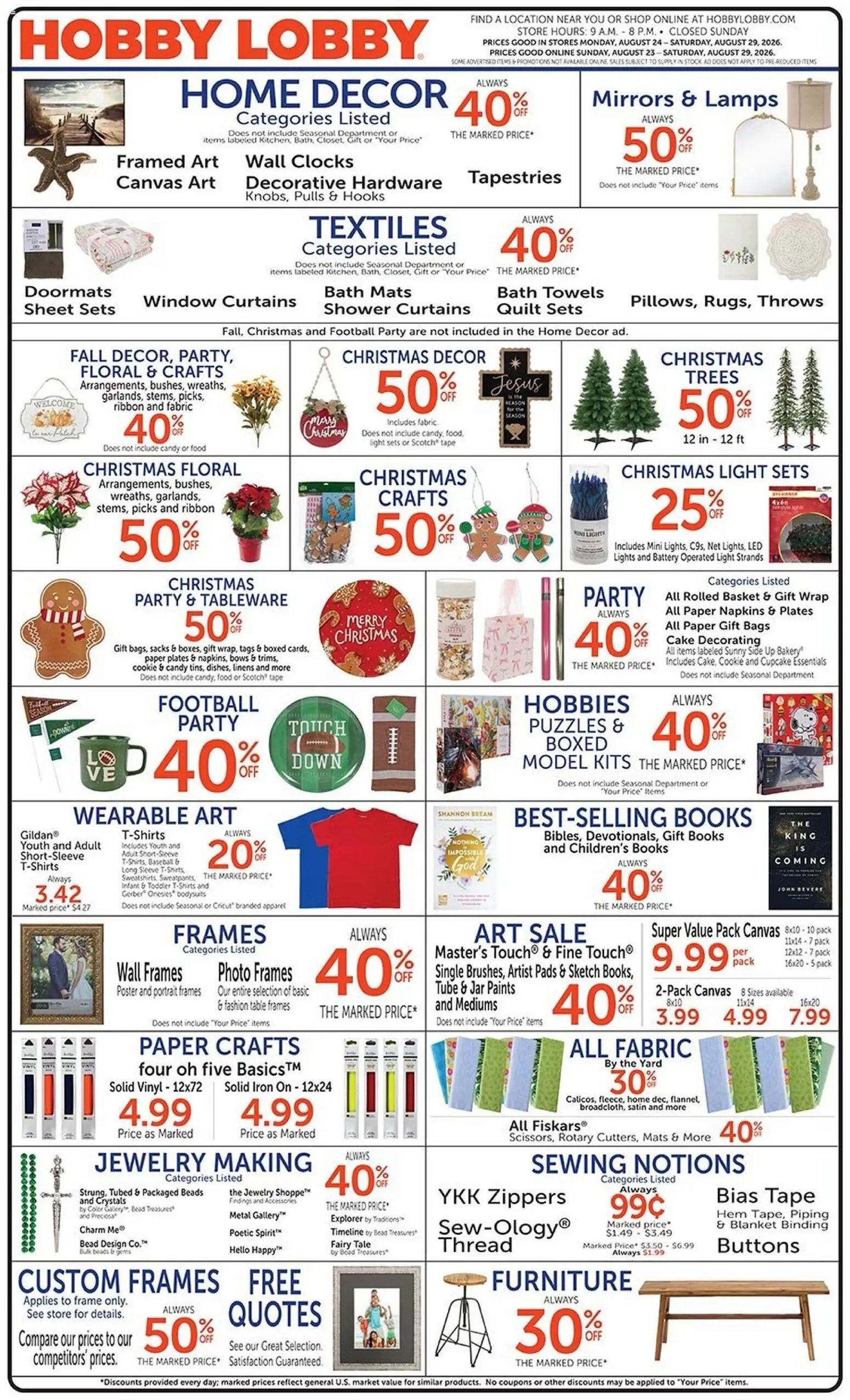 Hobby Lobby Weekly Ad