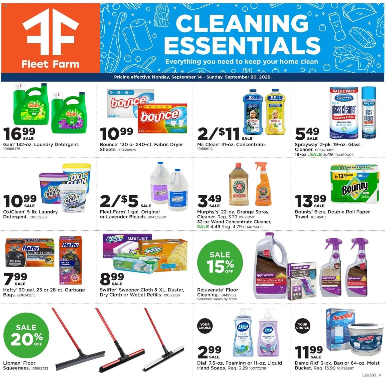 Mills Fleet Farm Home Clean