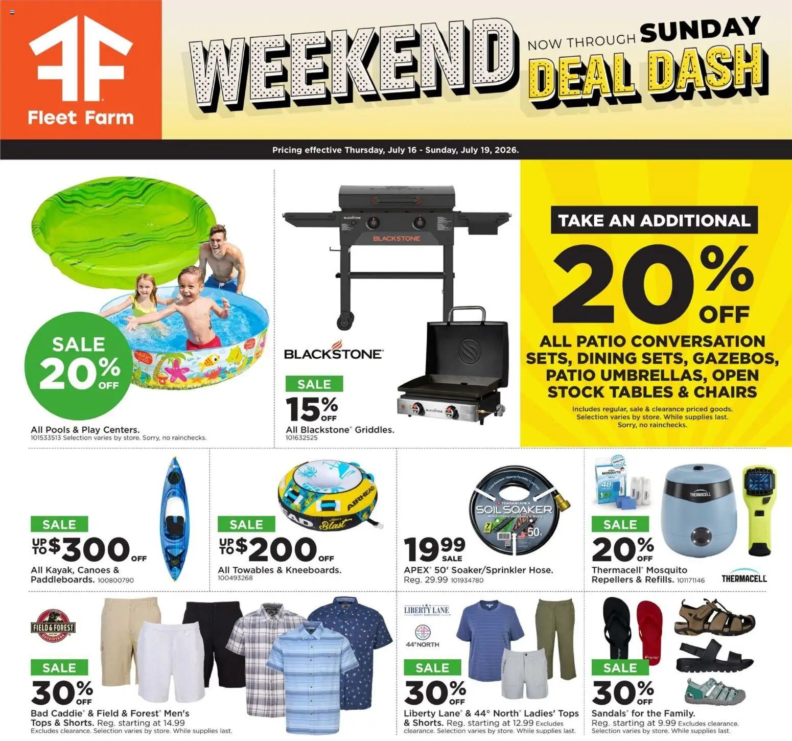 Mills Fleet Farm Weekend Ad