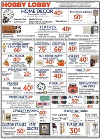 Hobby Lobby Weekly Ad