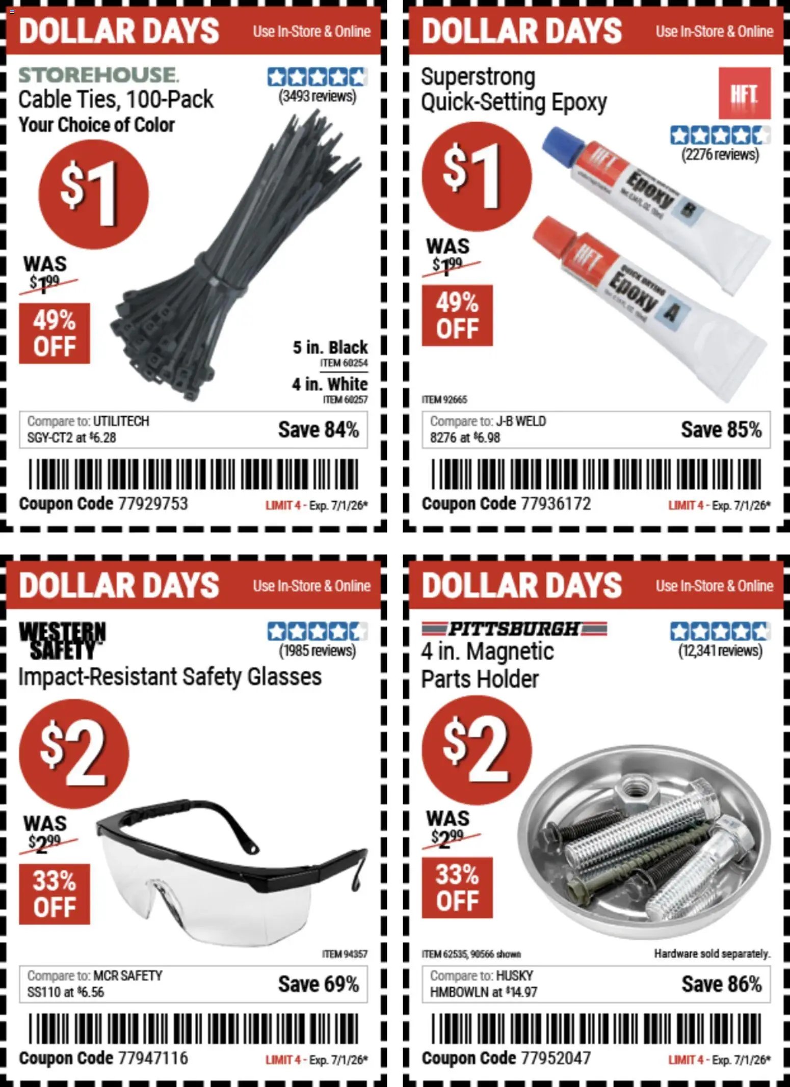 Harbor Freight Dollar Days