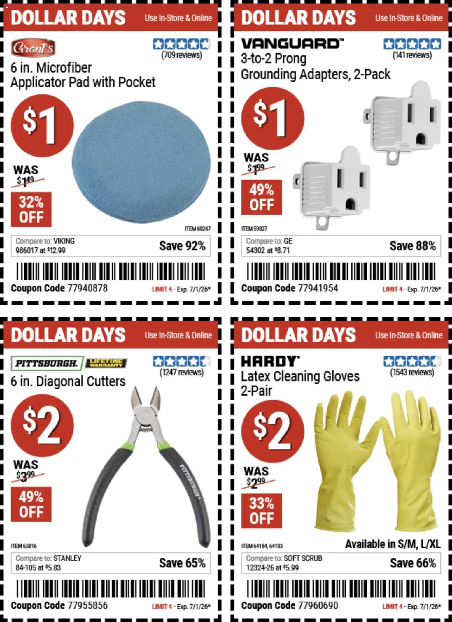 Harbor Freight Dollar Days