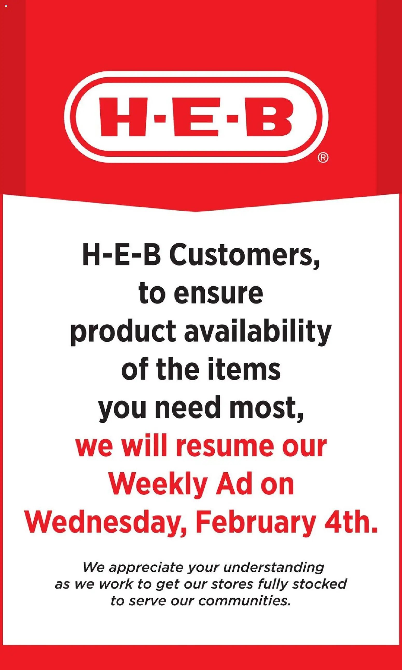 H-E-B Weekly Ad