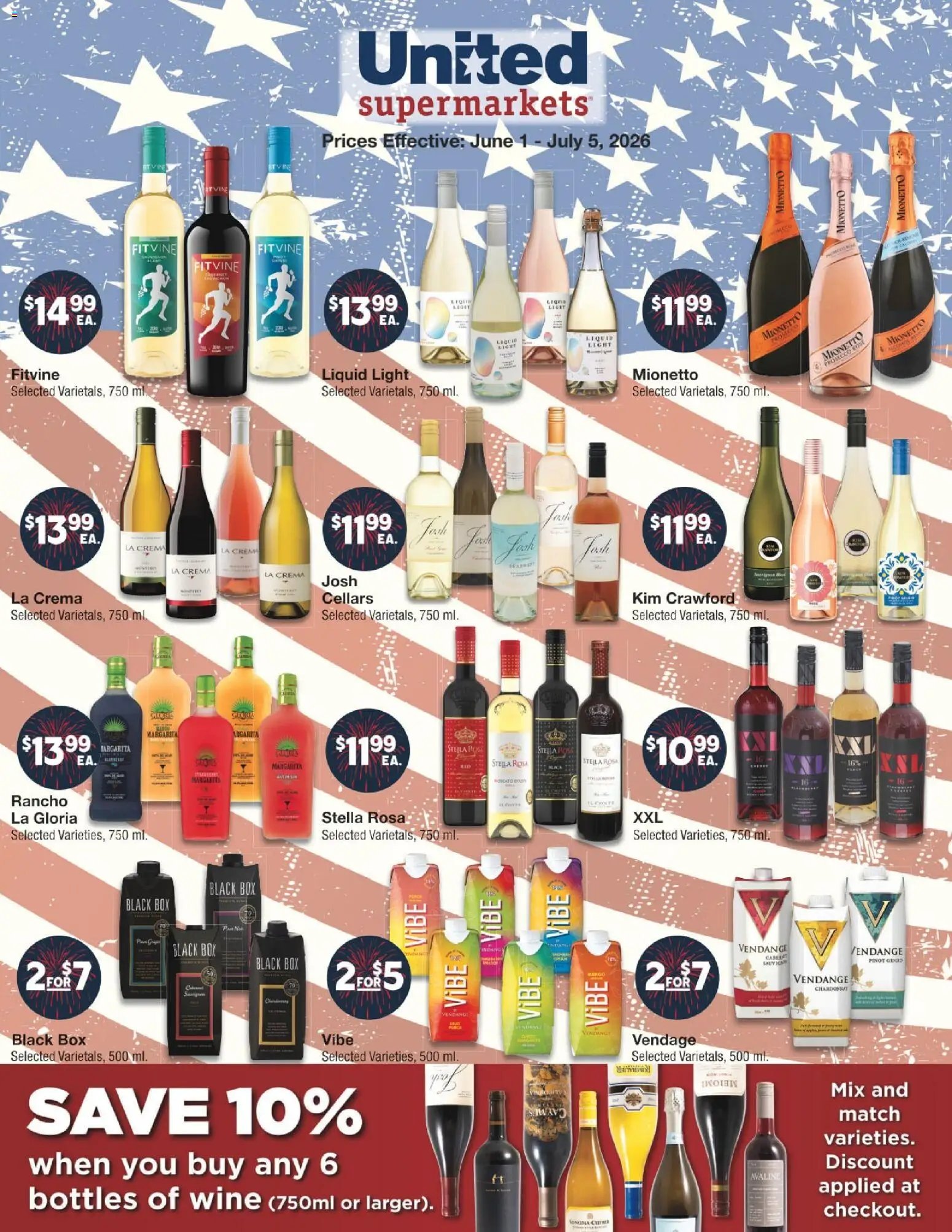 United Supermarkets June Alcohol Flyer