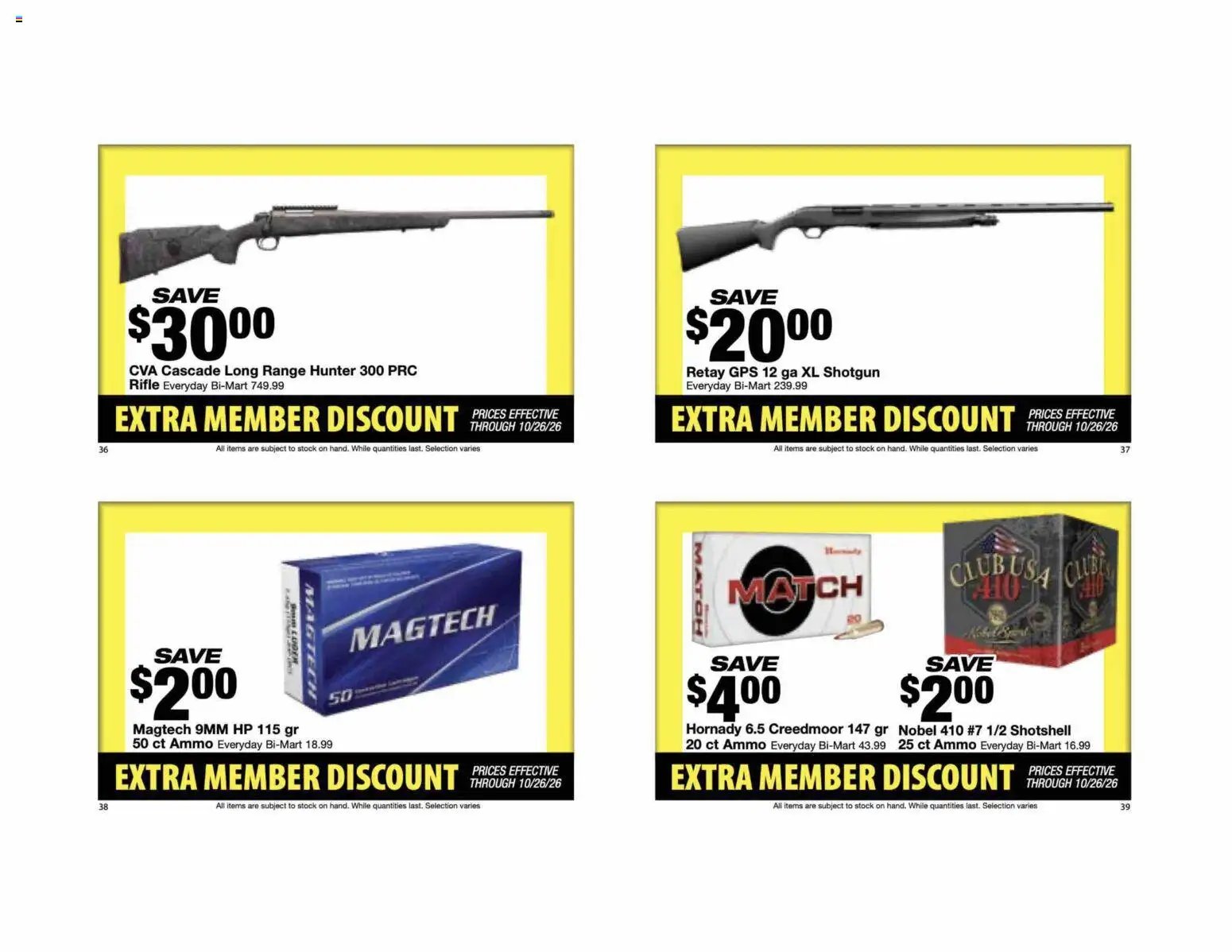 Bi-Mart Extra Member Discount Book