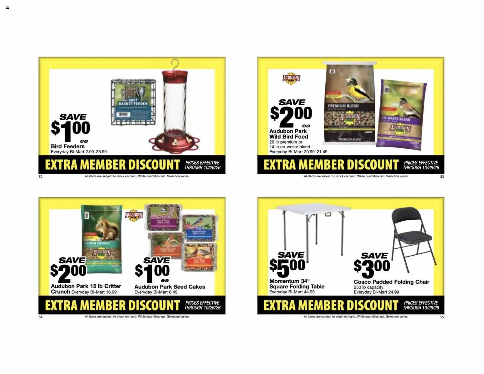 Bi-Mart Extra Member Discount Book