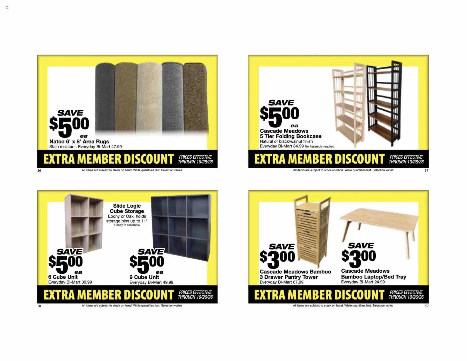Bi-Mart Extra Member Discount Book