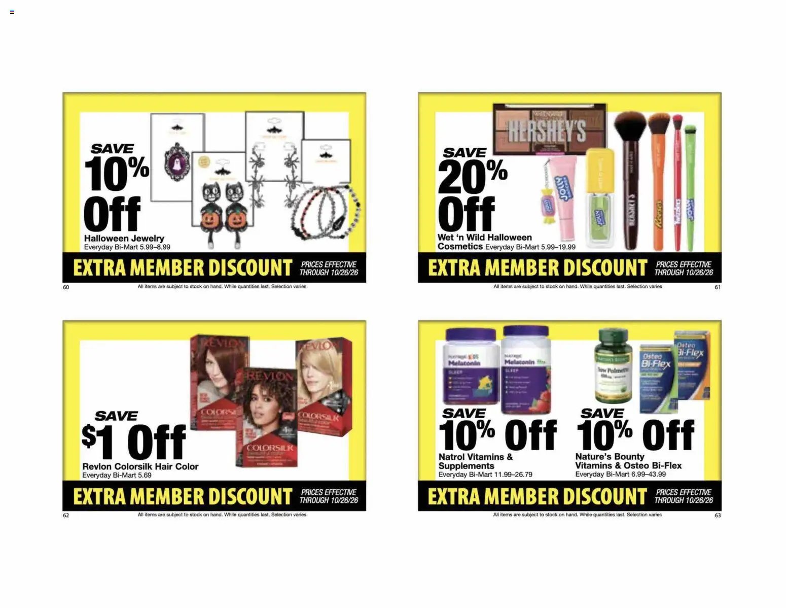 Bi-Mart Extra Member Discount Book