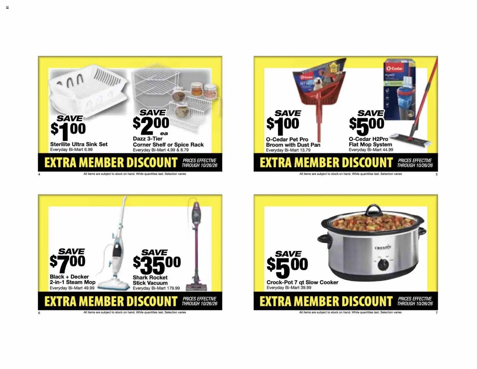 Bi-Mart Extra Member Discount Book