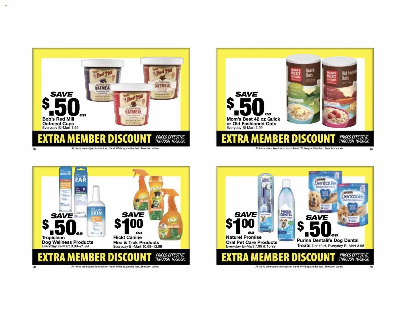 Bi-Mart Extra Member Discount Book