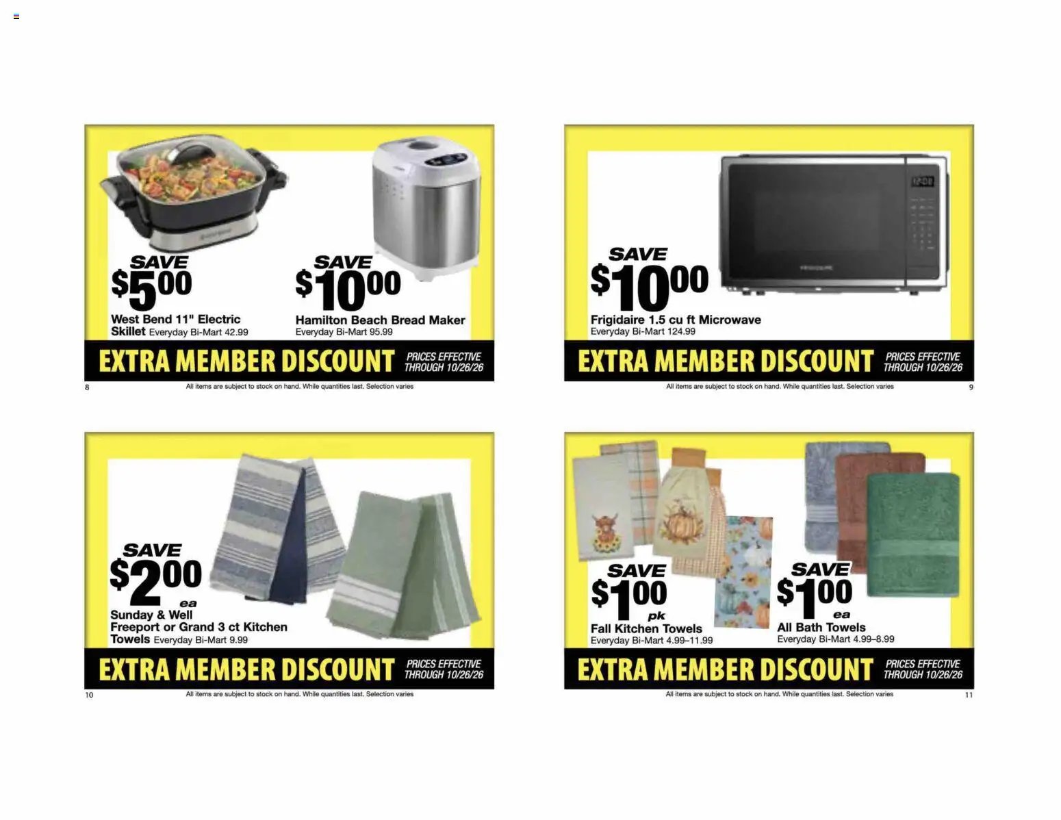 Bi-Mart Extra Member Discount Book