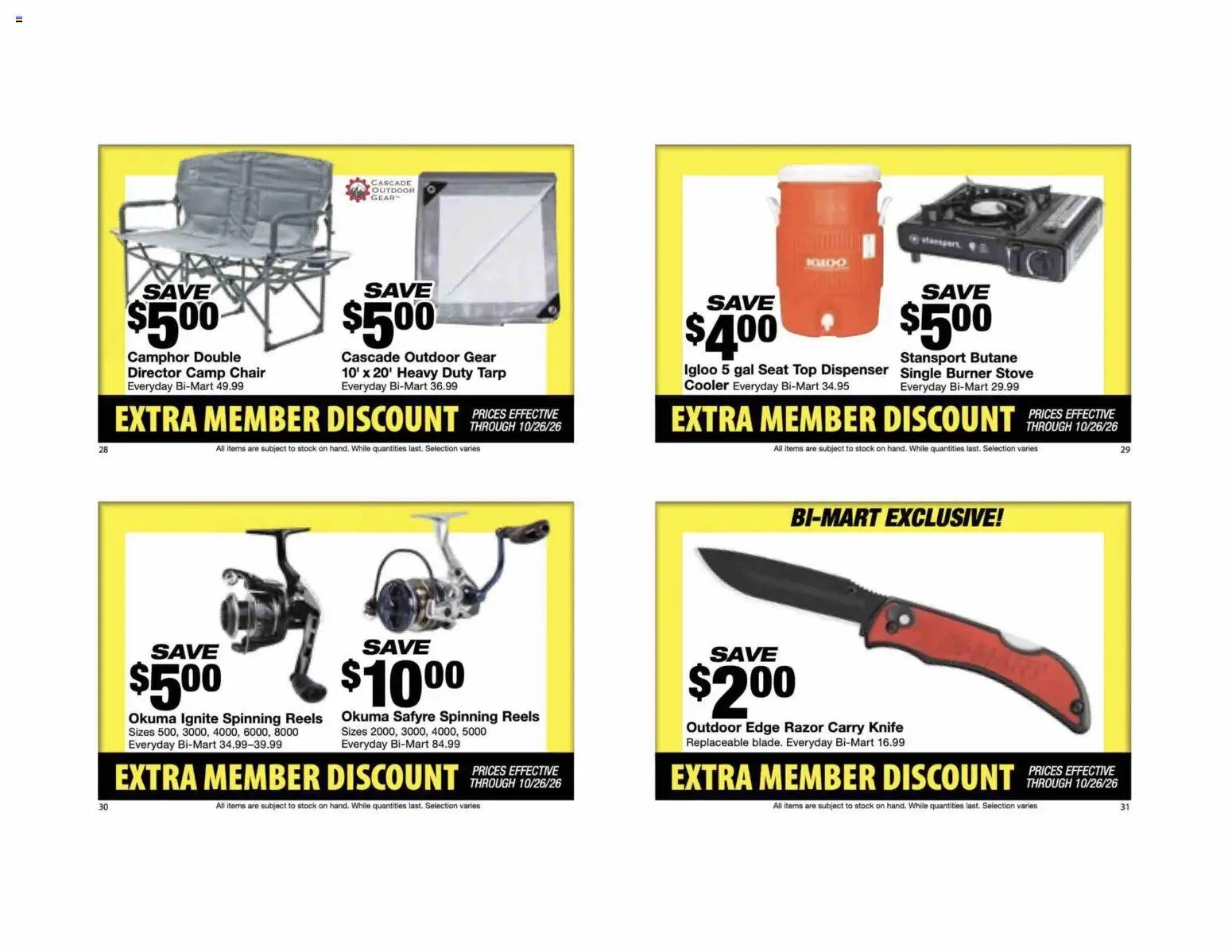 Bi-Mart Extra Member Discount Book