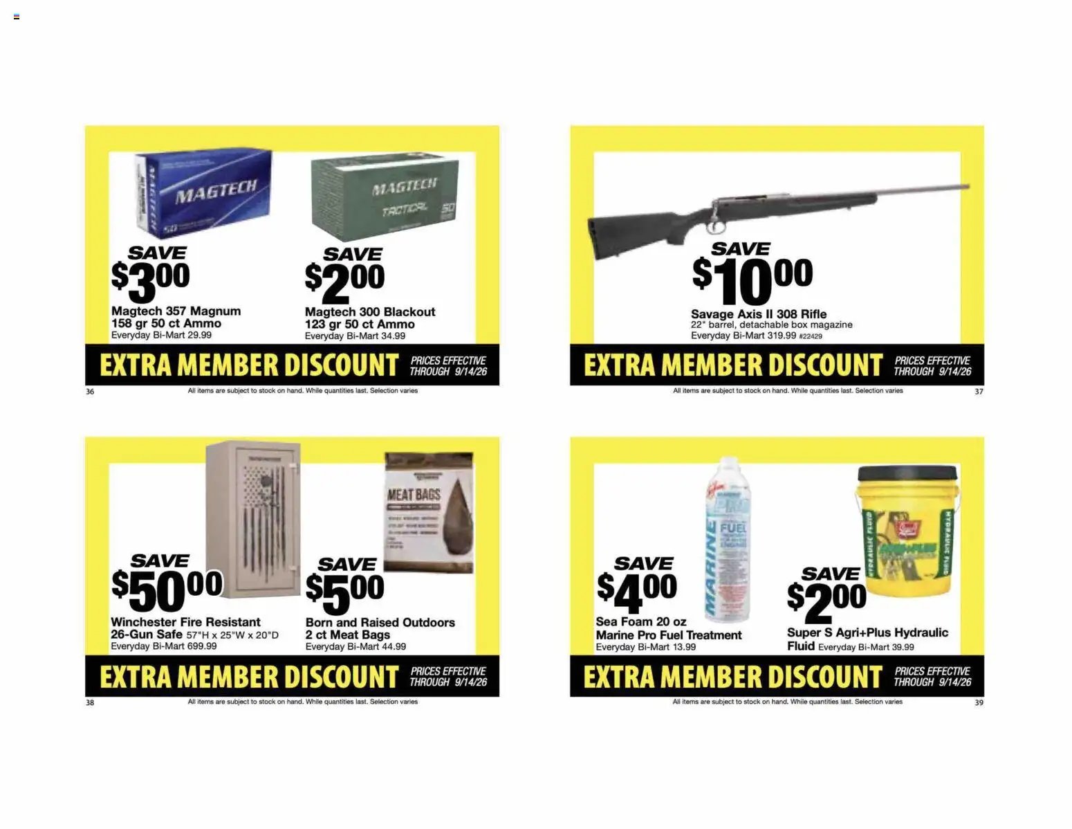 Bi-Mart Extra Member Discount Book