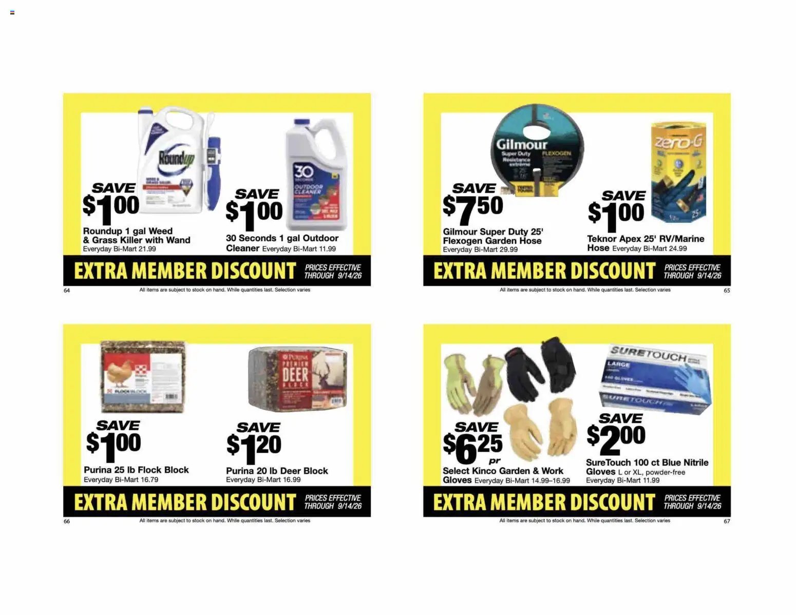 Bi-Mart Extra Member Discount Book