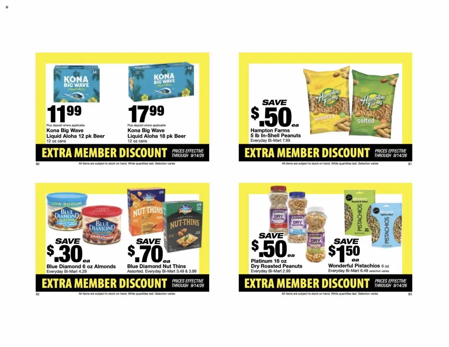 Bi-Mart Extra Member Discount Book