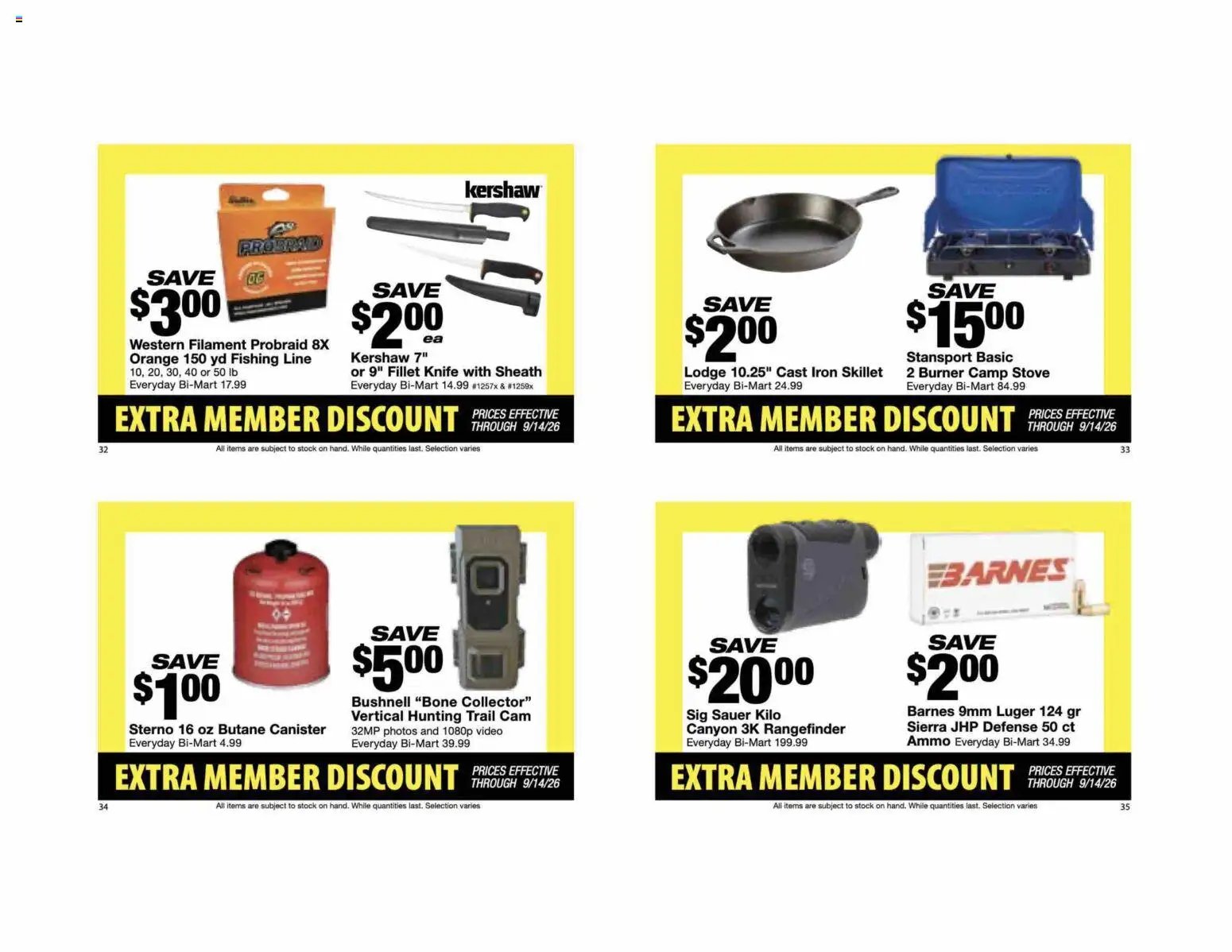 Bi-Mart Extra Member Discount Book