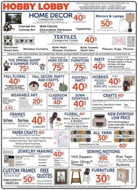 Hobby Lobby Weekly Ad